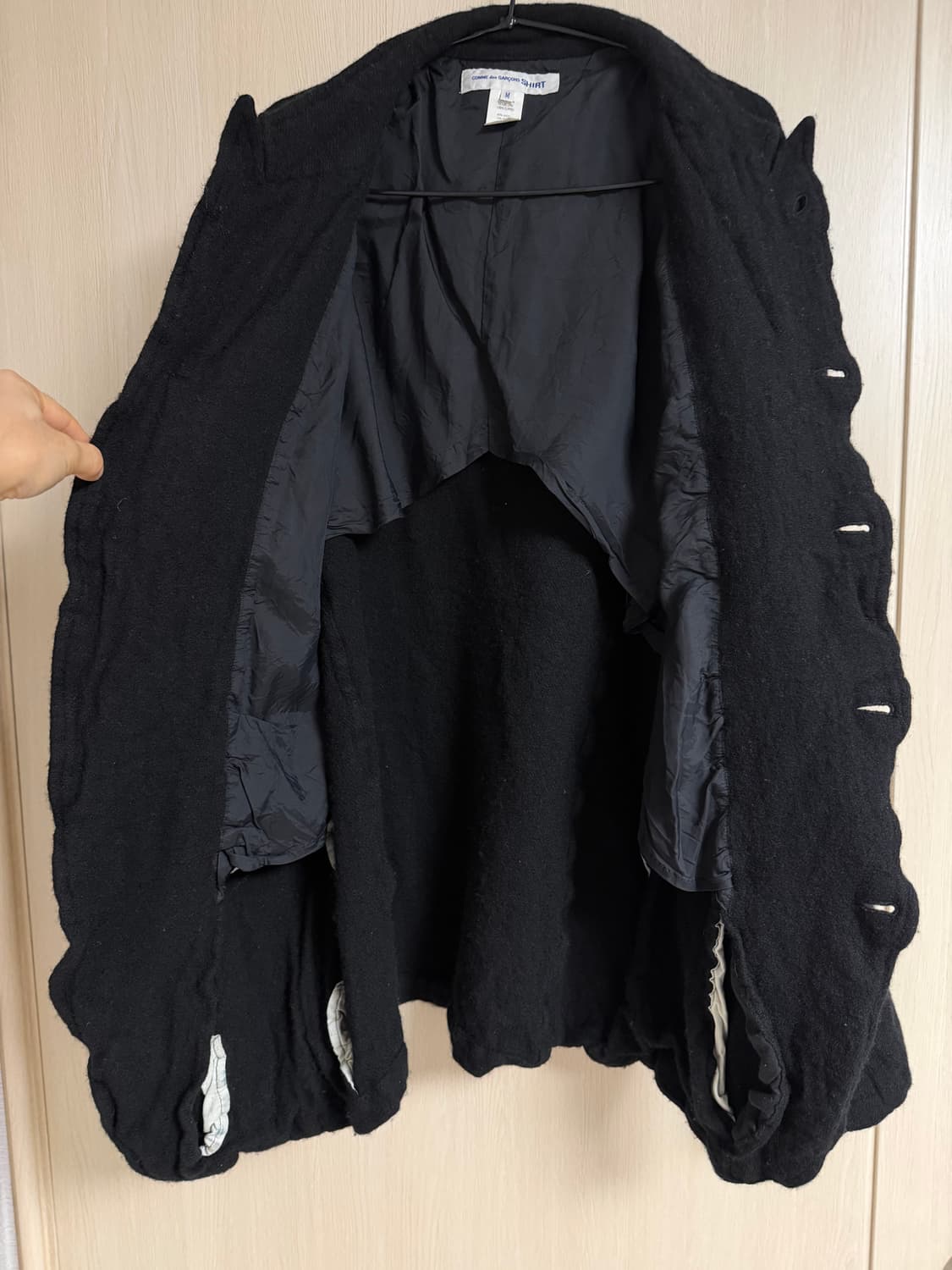 꼼데가르송 셔츠 축융 울 자켓 상품이미지3