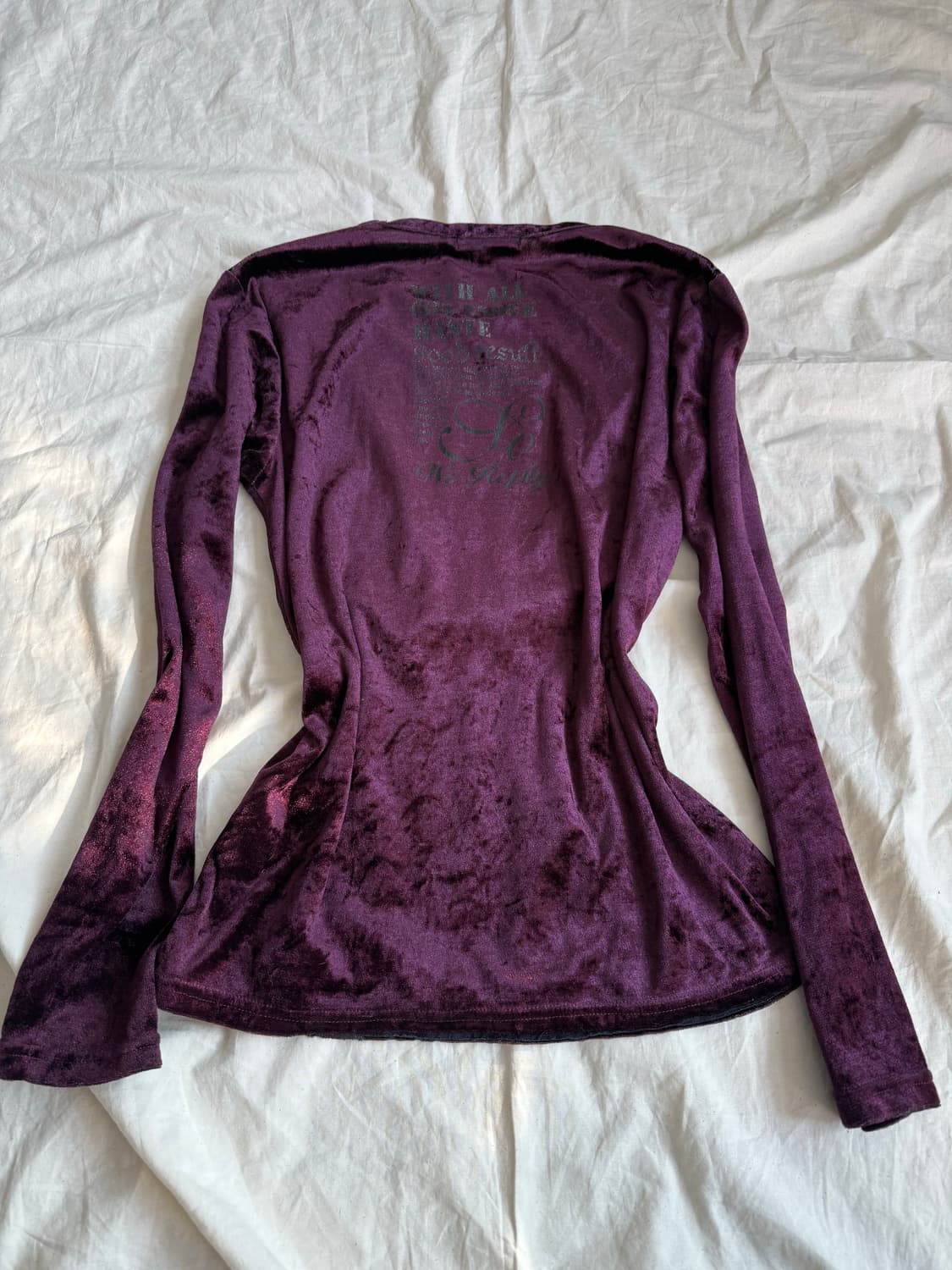 퍼플 벨벳 펑크 락시크 롱 슬리브 상품이미지5