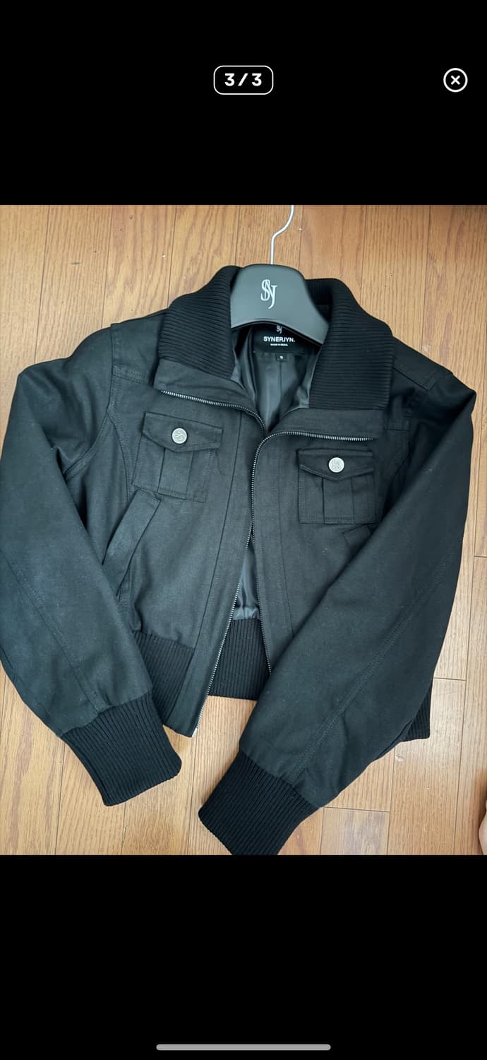 시너진 synerjyn 카고 블랙 자켓 점퍼 상품이미지2