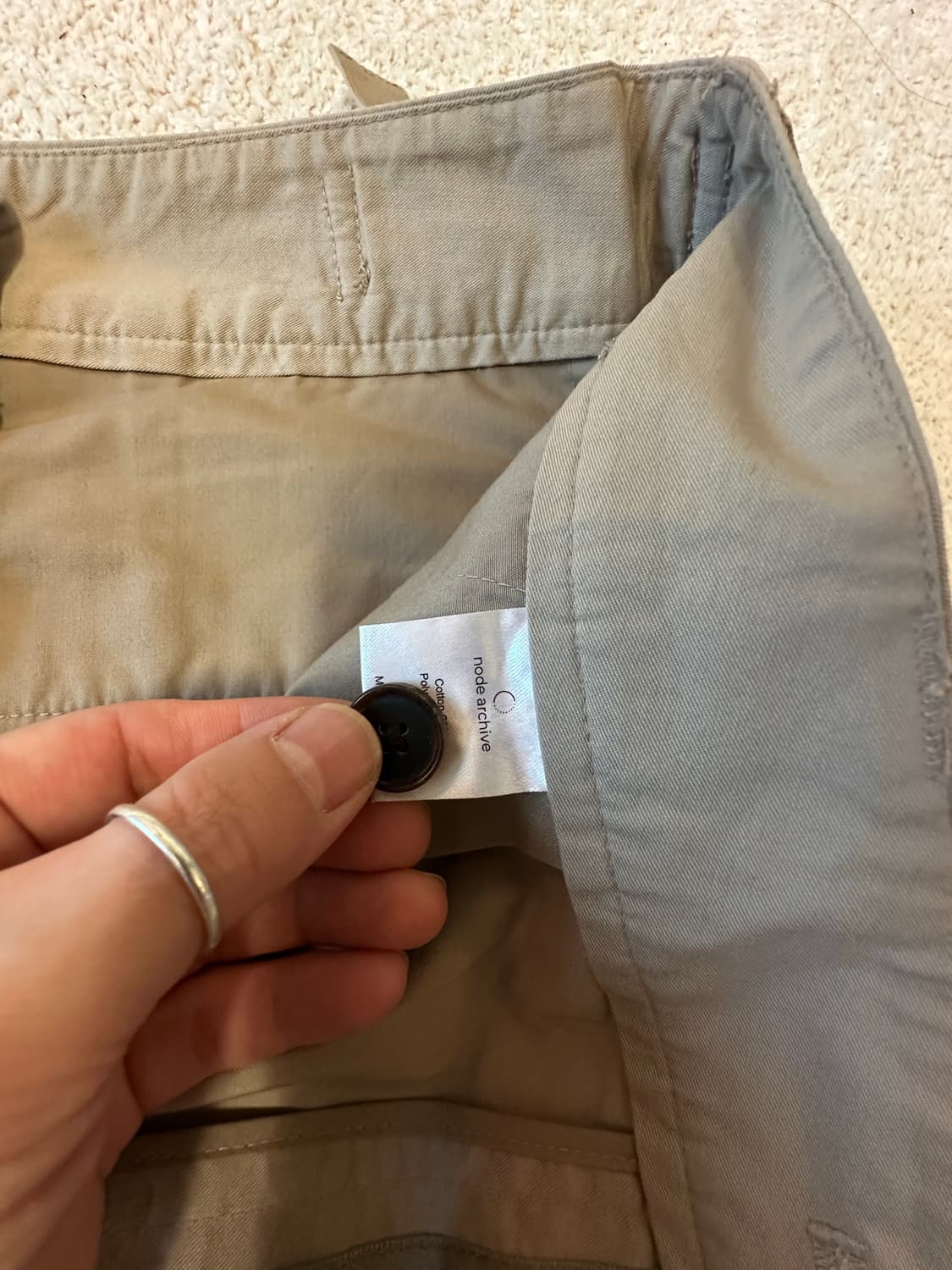 노드아카이브 와이드 페이퍼드 치노팬츠 3 상품이미지4