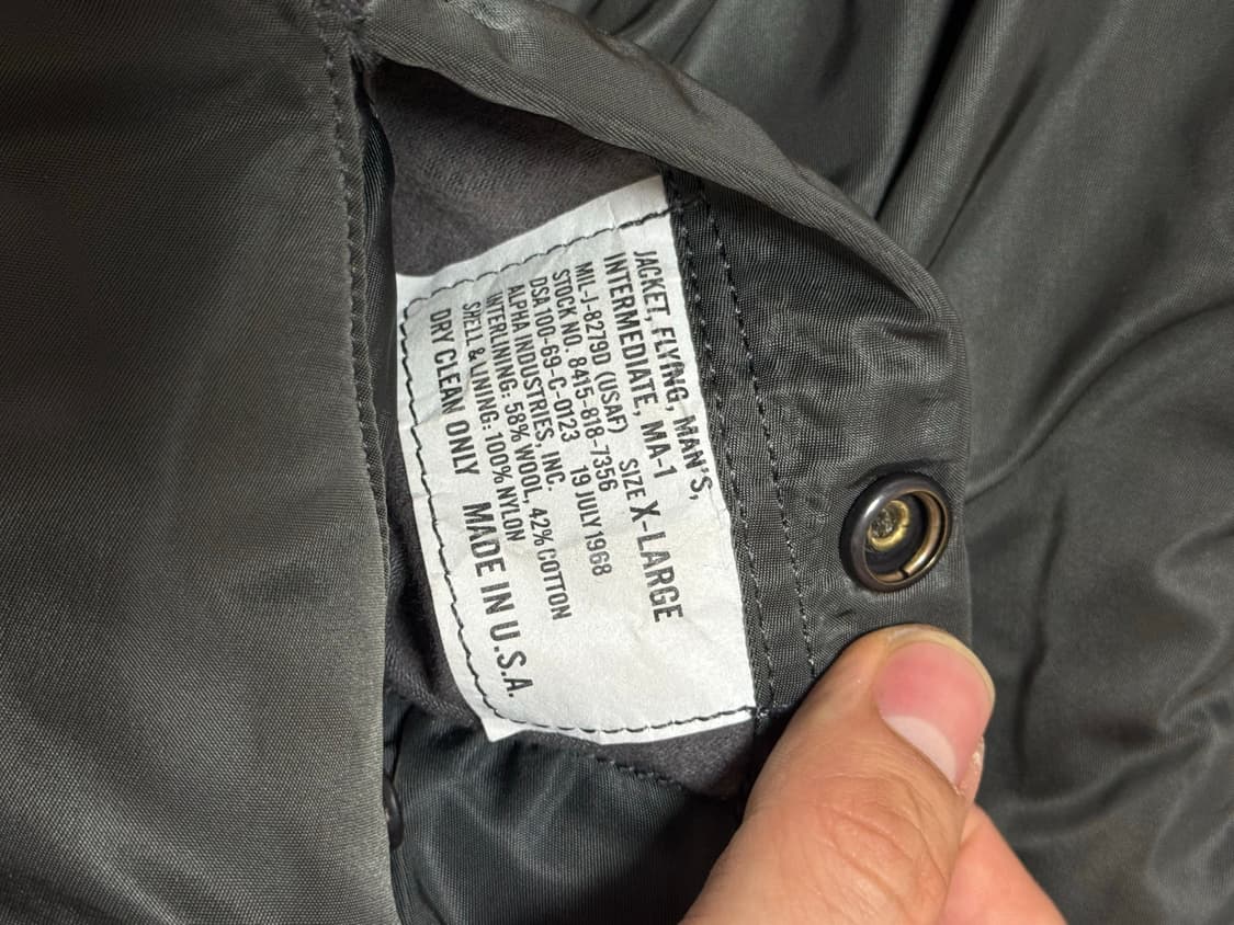 알파인더스트리 정밀복각 (xl) 상품이미지3