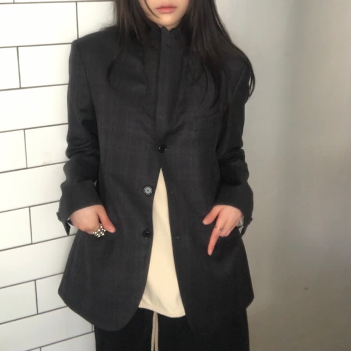 MAN ON THE BOON. 슬림핏 자켓 / 48 사이즈 상품이미지3