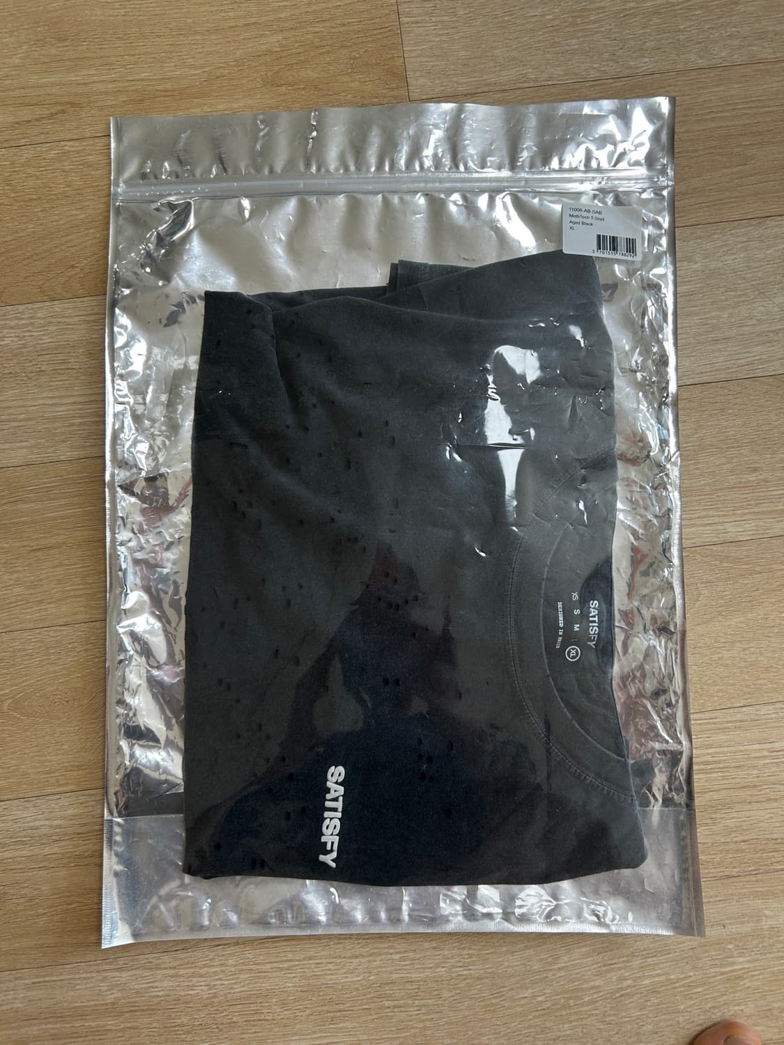새티스파이 모스테크 티셔츠 에이지드 블랙 XL 상품이미지4