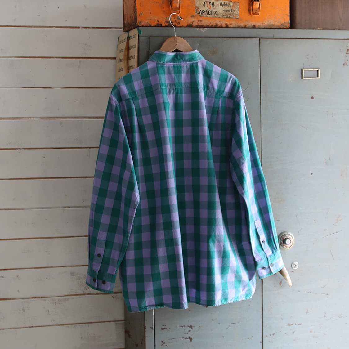 (착용컷) Acne Studios 사코 체크 셔츠 (남성용 105) 상품이미지3