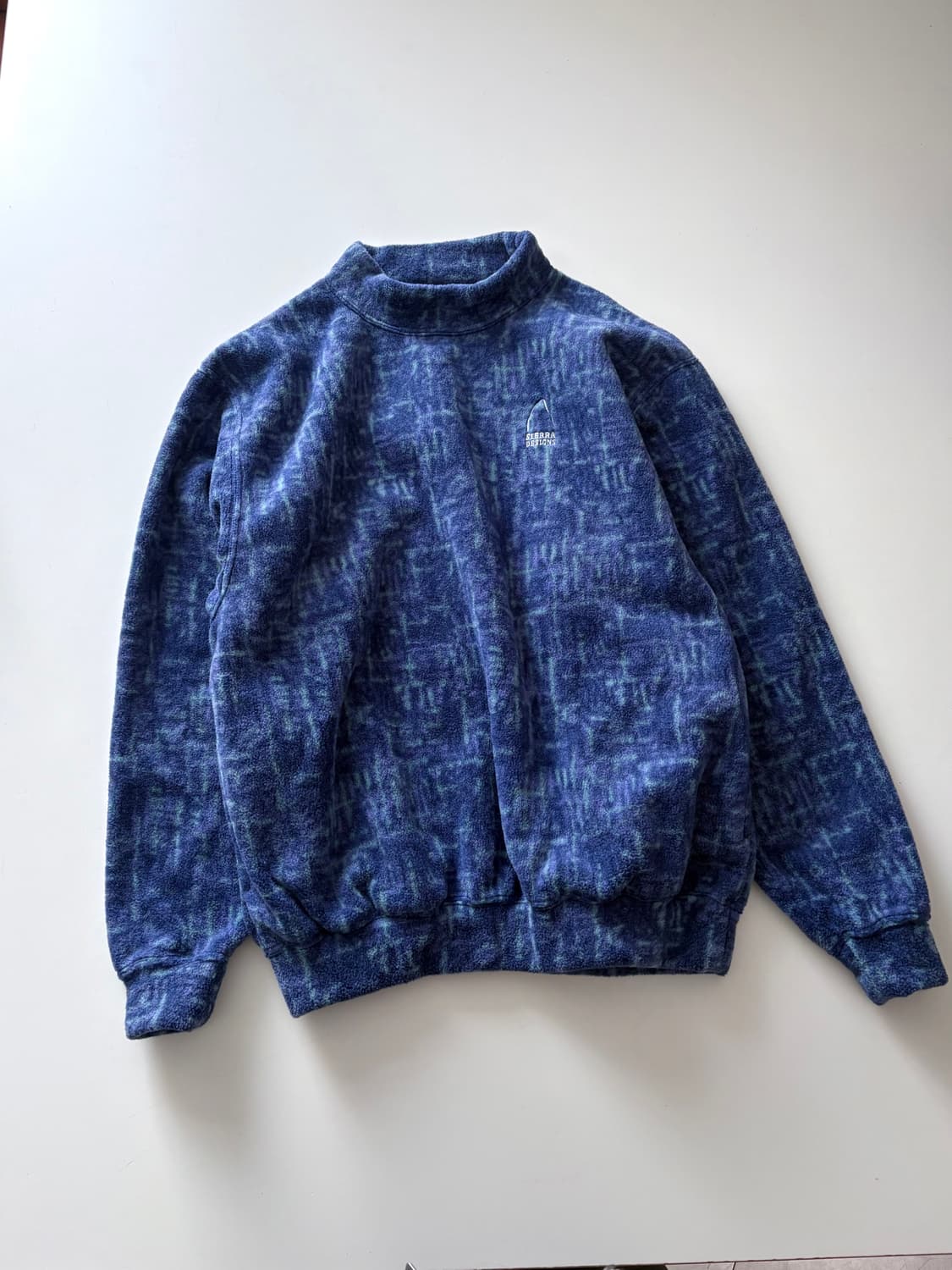 시에라 디자인 패턴 플리스 하프넥 풀오버 상품이미지2