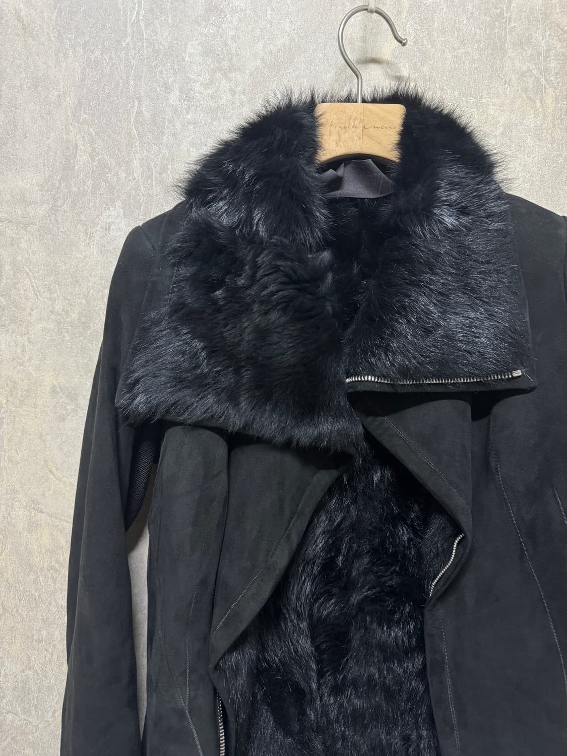 42 / 릭오웬스 퍼 레더 무스탕 자켓 상품이미지4