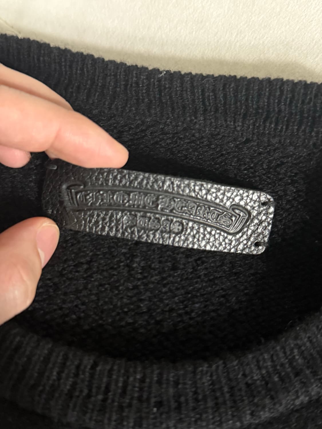 [XL] 크롬하츠 플로랄 자수 캐시미어 니트 상품이미지6