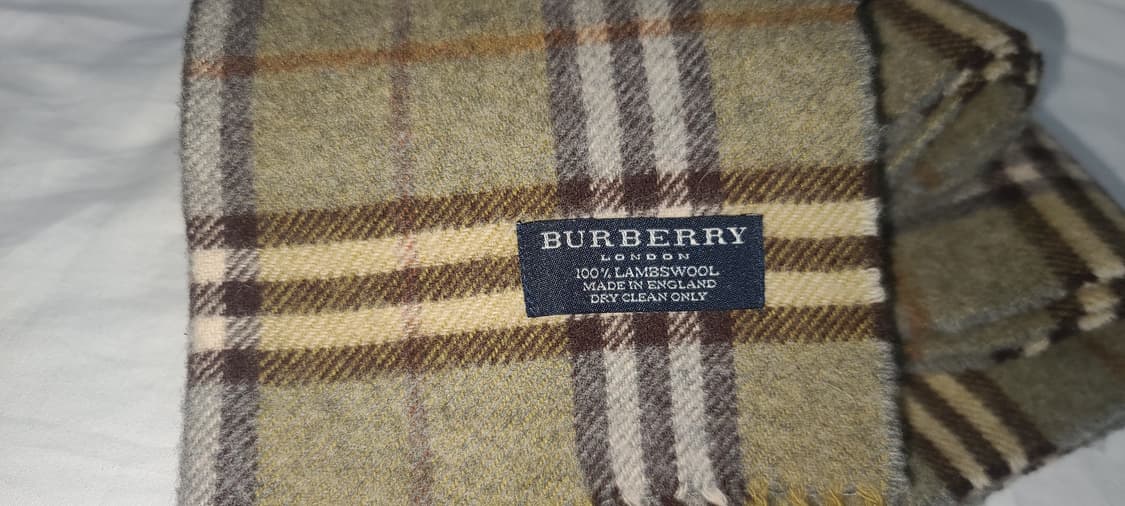 버버리 BURBERRY 노바체크 울 머플러 올리브 상품이미지7