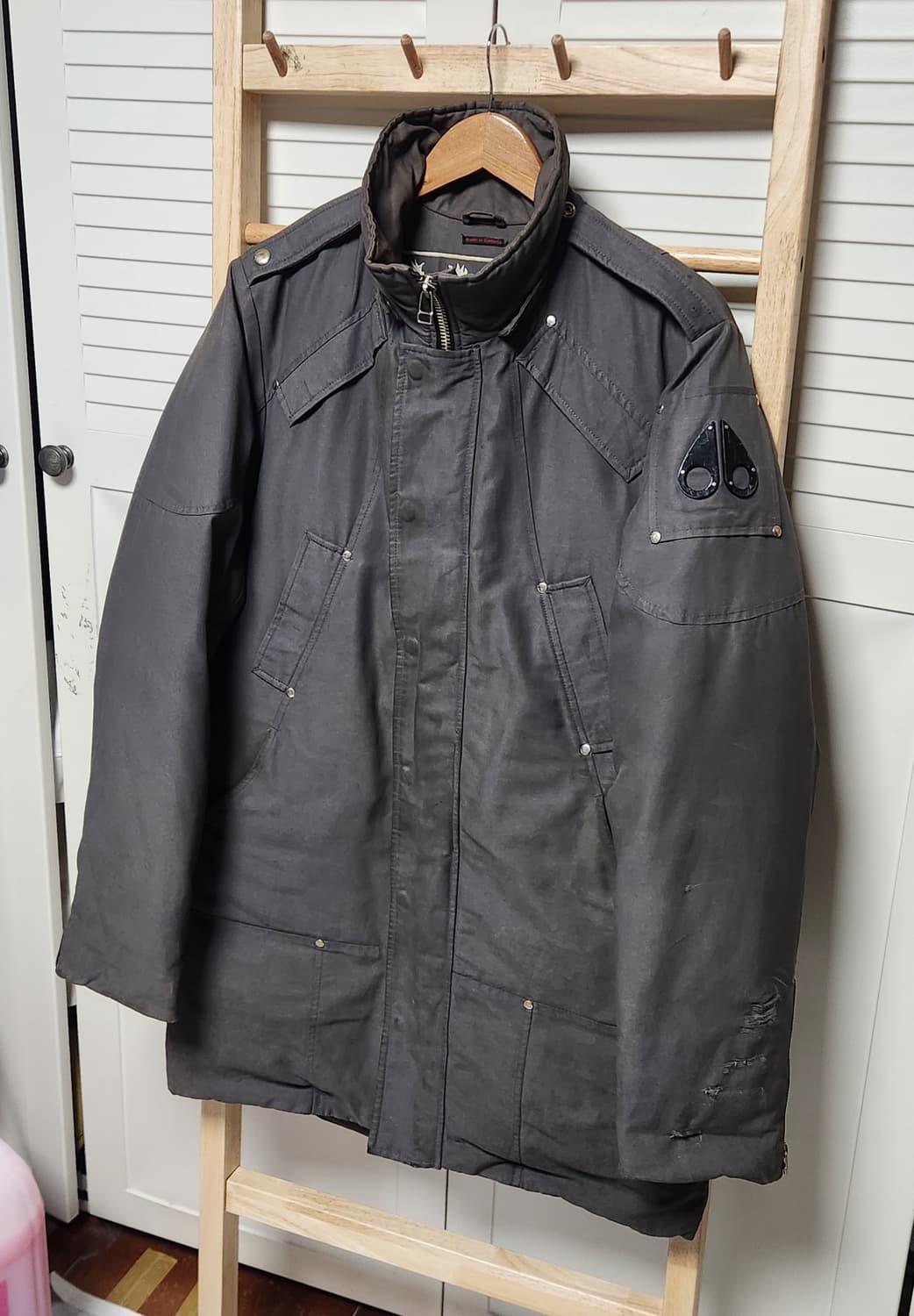 정품 무스너클 스틸링 롱 패딩 자켓 남성 상품이미지4