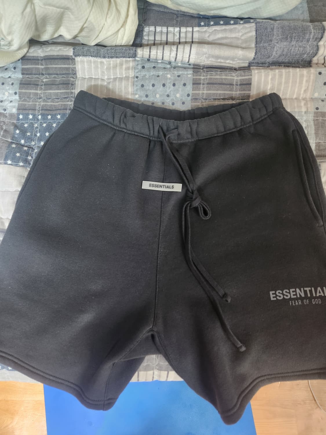 피어오브갓 블랙 에센셜 후드 셋업 후드티 반바지 상품이미지1