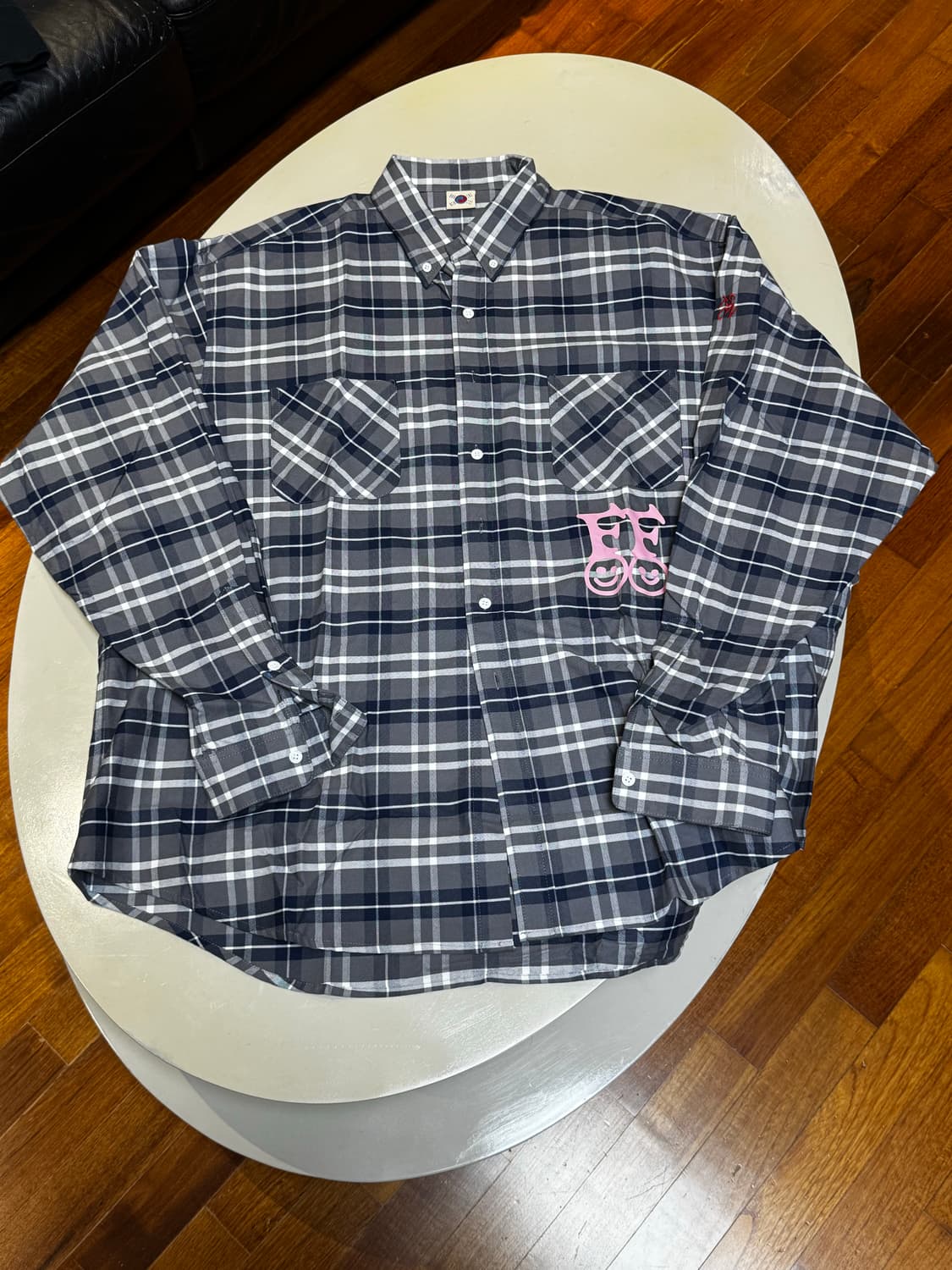 [정품택 제공] 스탠스서울 22FW 체크 셔츠 L 상품이미지1