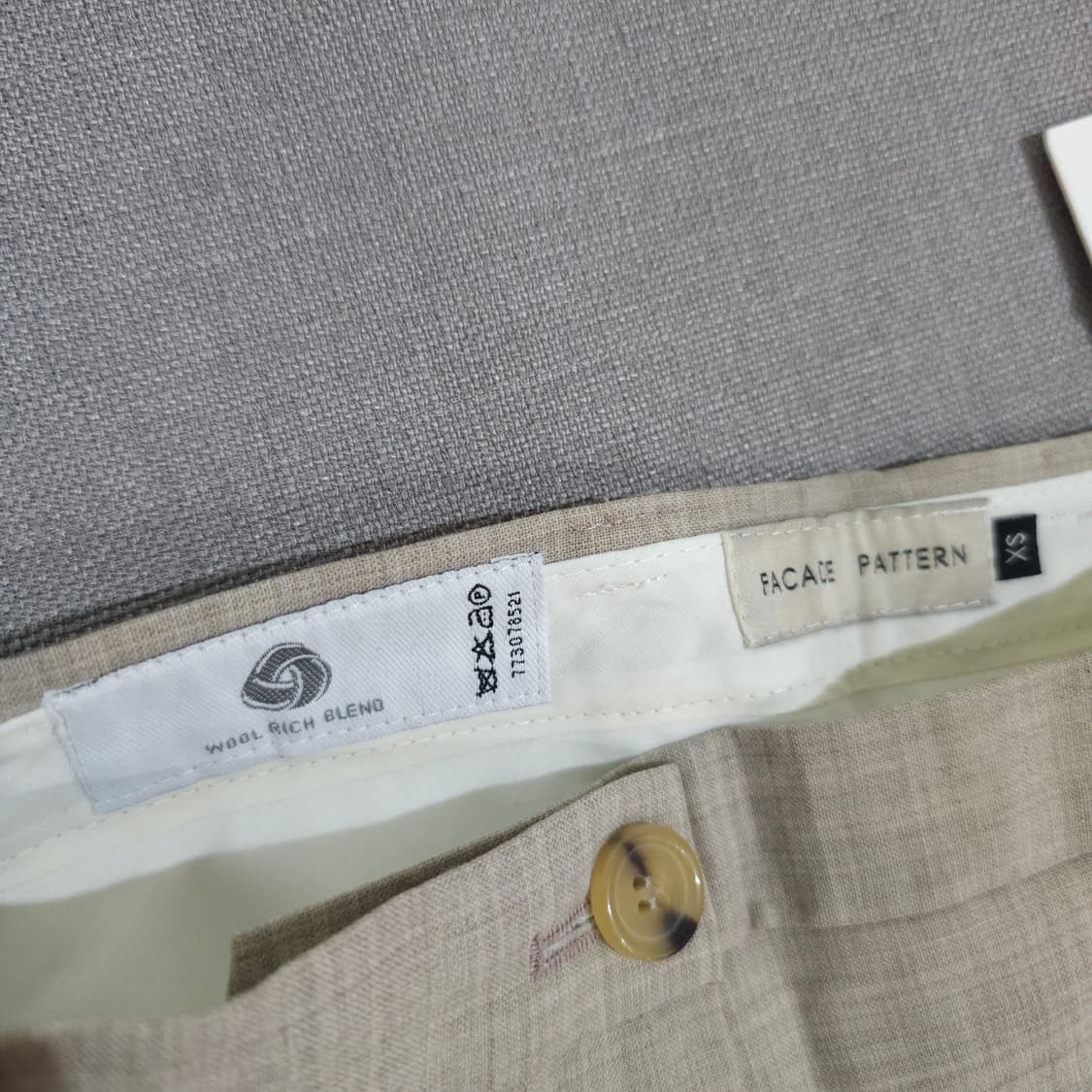 파사드패턴 썸머 울 와이드 팬츠 새상품 상품이미지4