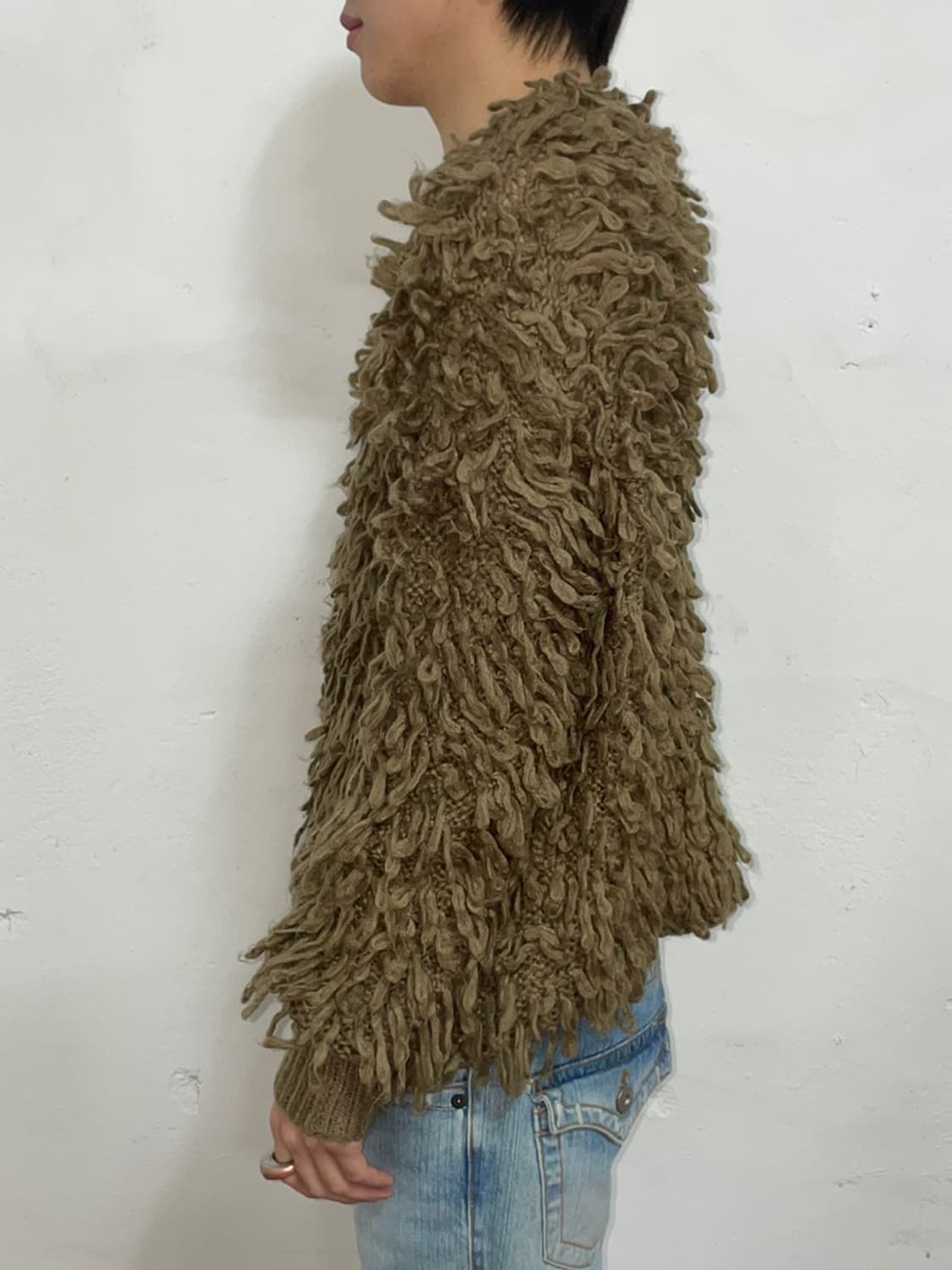 Dark brown fur Cardigan 상품이미지3