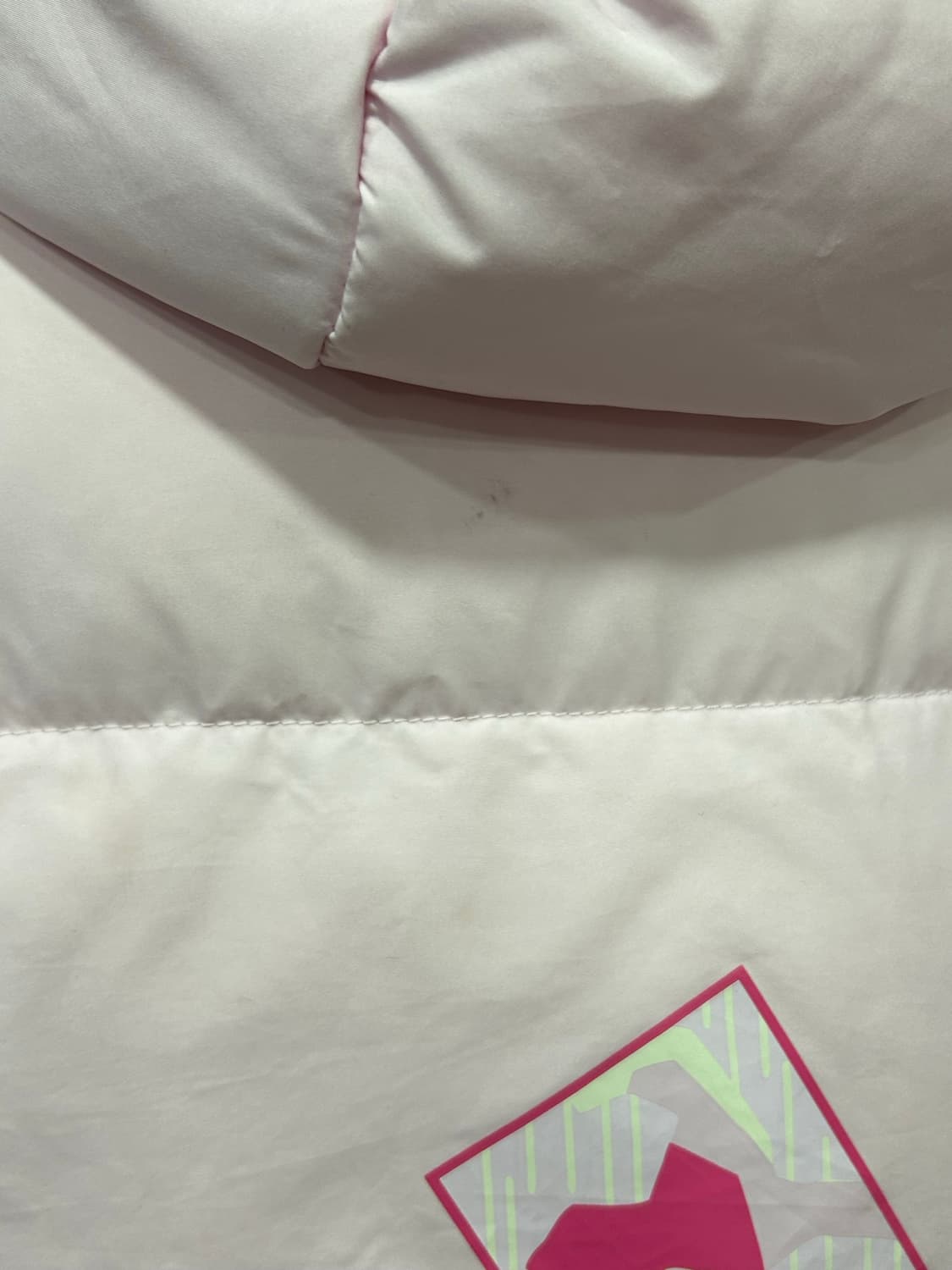 아디다스 공주 딸기 연핑크 세미 롱패딩 상품이미지8