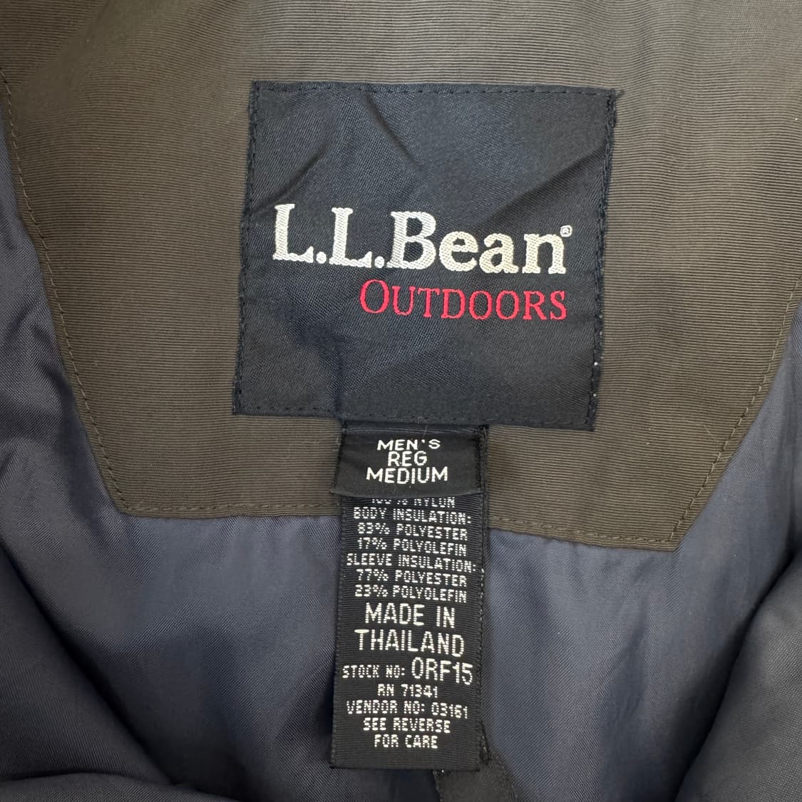 엘엘빈 고프코어 3M 신슐레이트 브라운 배색 바람막이 점퍼 자켓 상품이미지7