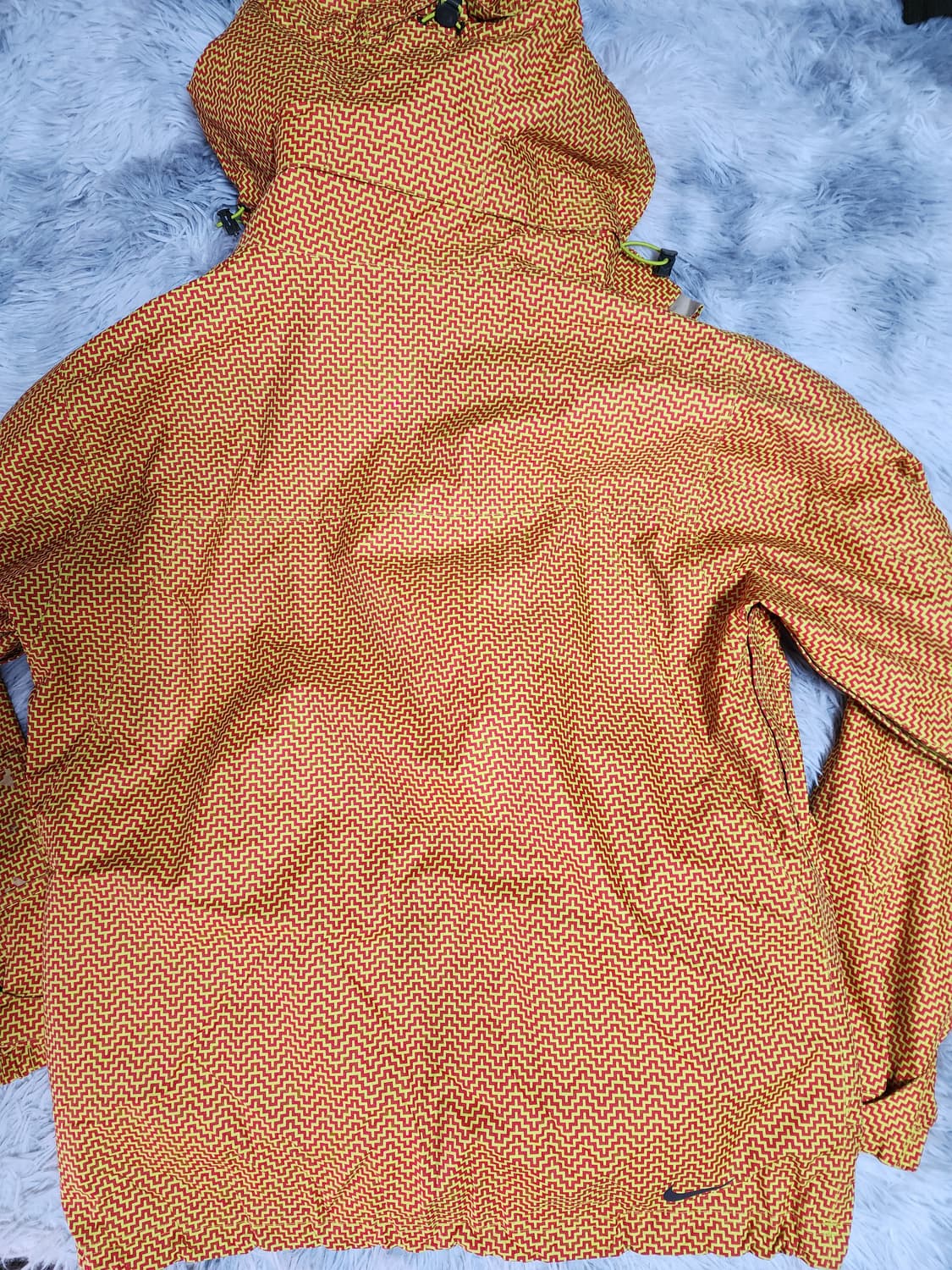 나이키 ACG 오렌지 패턴 후드 바람막이 보드복 상품이미지2