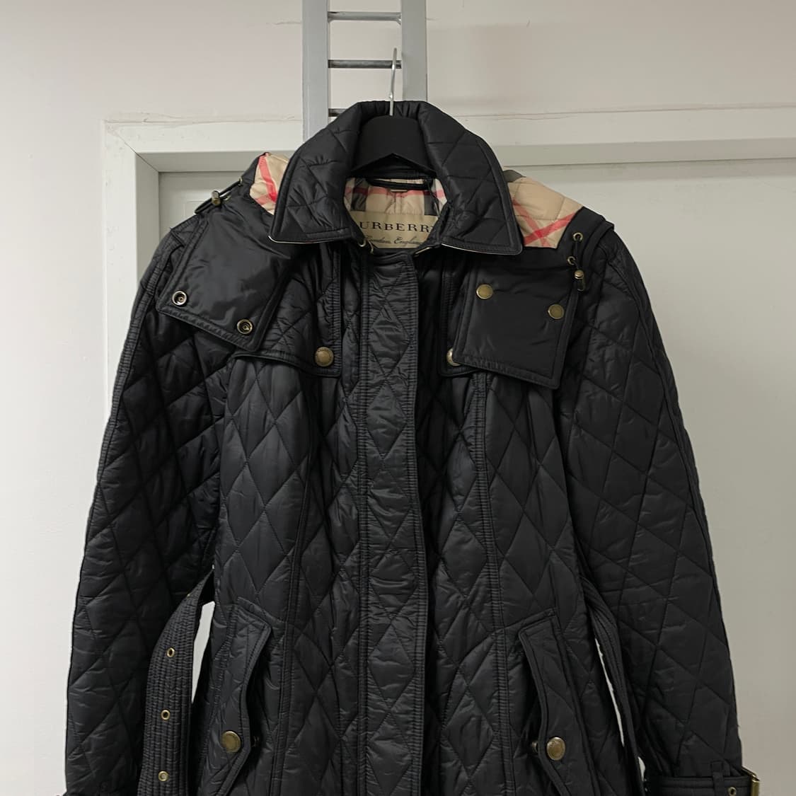 버버리 퀄팅 코트 블랙 XS(W) 상품이미지2