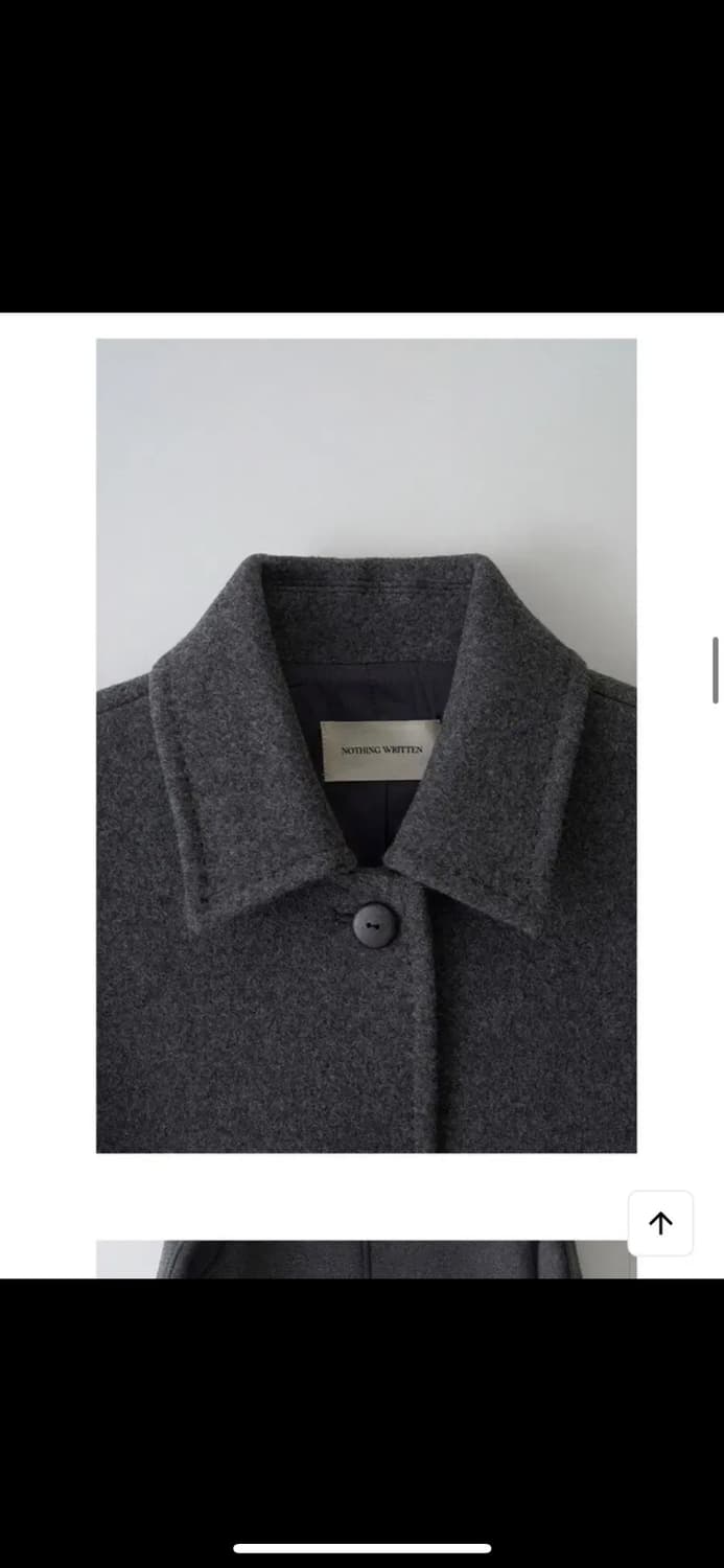 낫띵리튼 Rohmer 롱 울 코트 다크그레이 상품이미지5