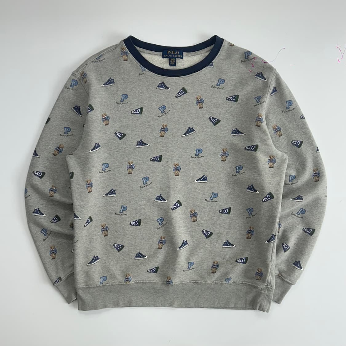 Polo 폴로 베어 패턴 그레이 롱 슬리브 상품이미지3