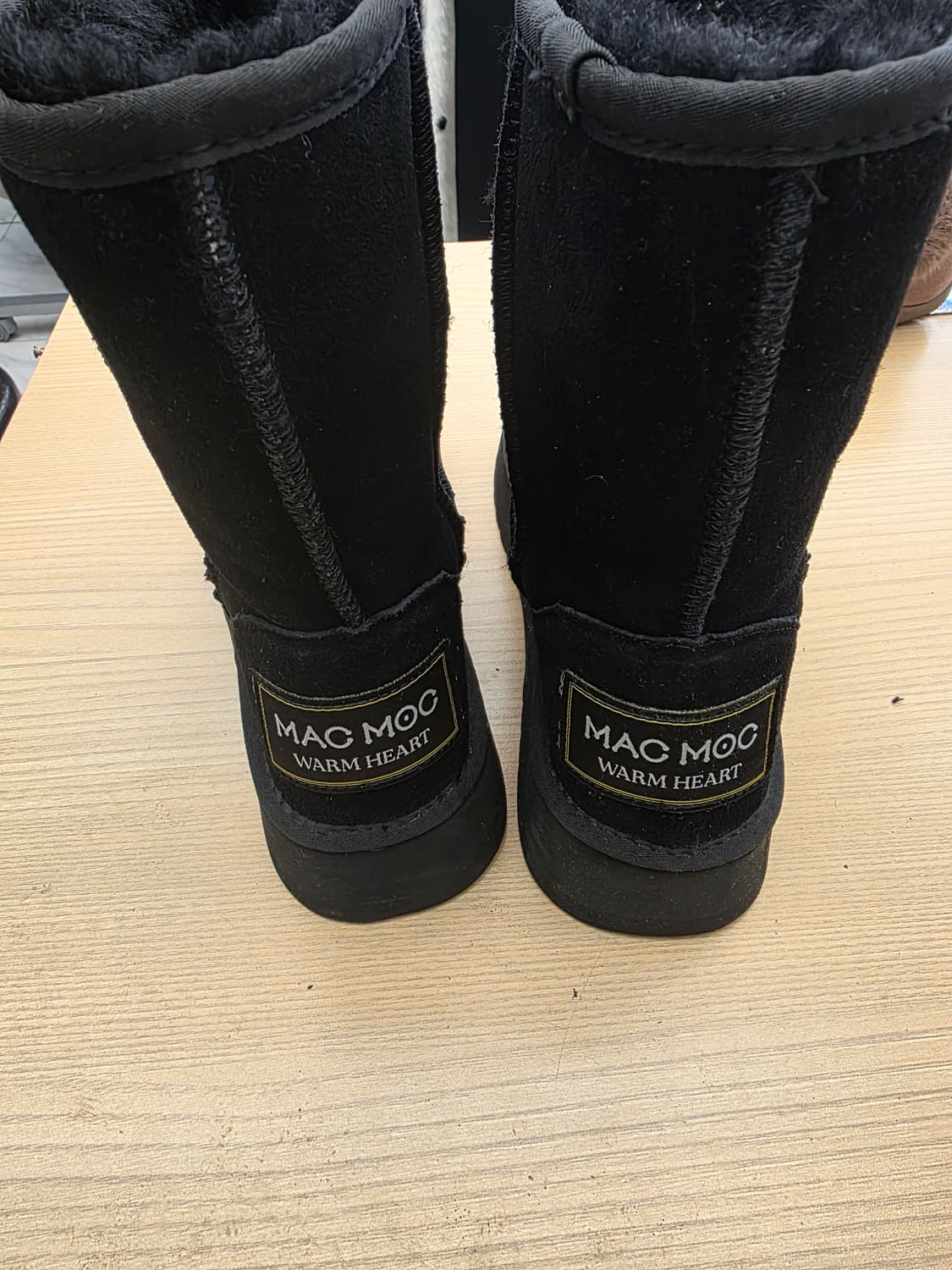 마크모크 MAC MOC 털부츠 블랙 250 상품이미지4