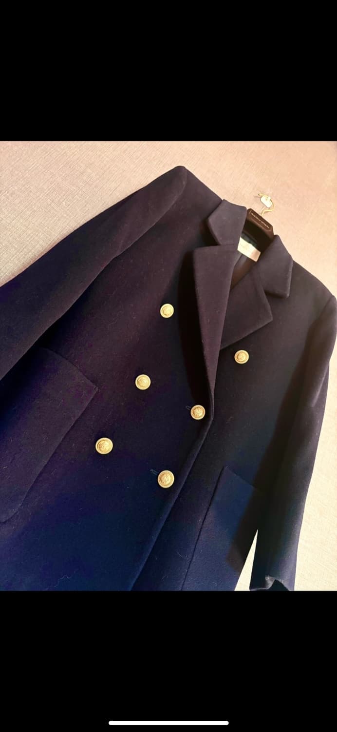 THE CAST 네이비 더블 울 자켓 JAPAN 상품이미지2