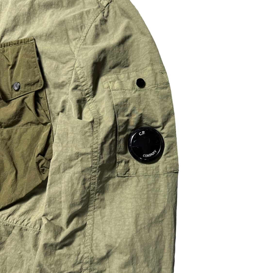 (S) 22ss C.P. company 플랫 나일론 믹스드 오버셔츠 상품이미지3