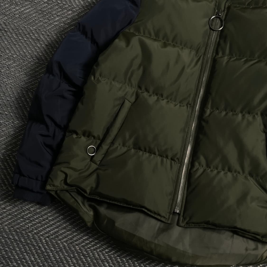 베네통 배색 덕다운 푸퍼 패딩 자켓y 5017 상품이미지3