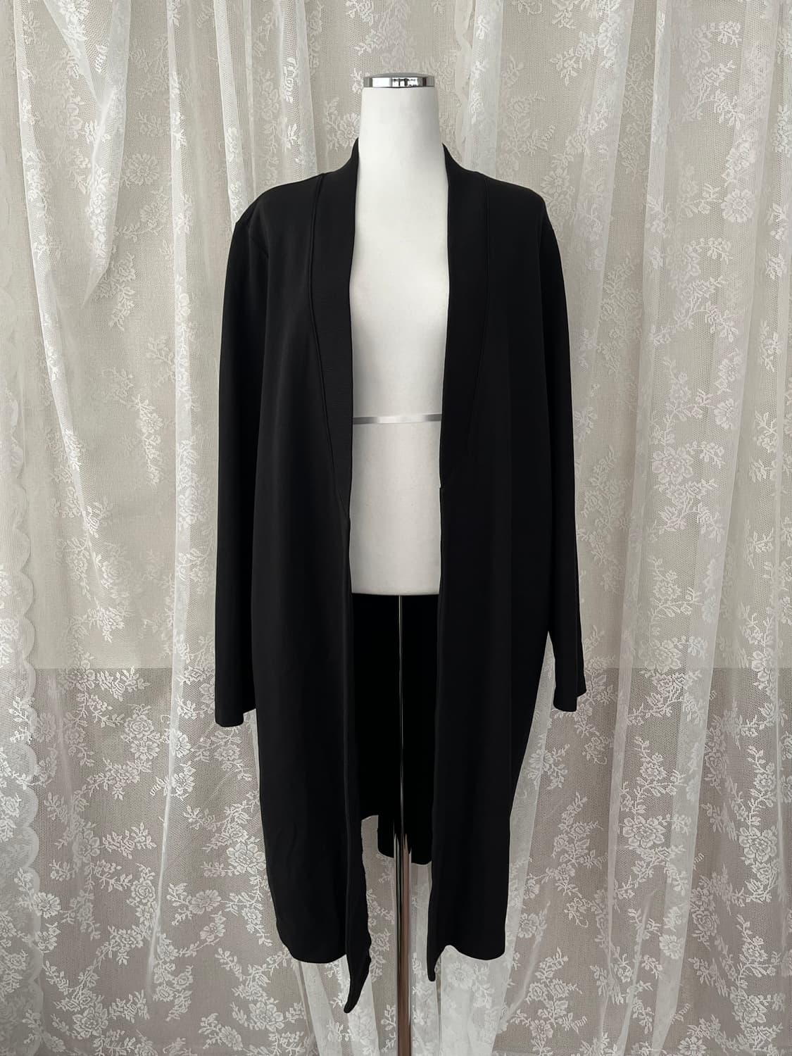 L) 코스 COS 여성 롱 가디건 블랙 상품이미지1