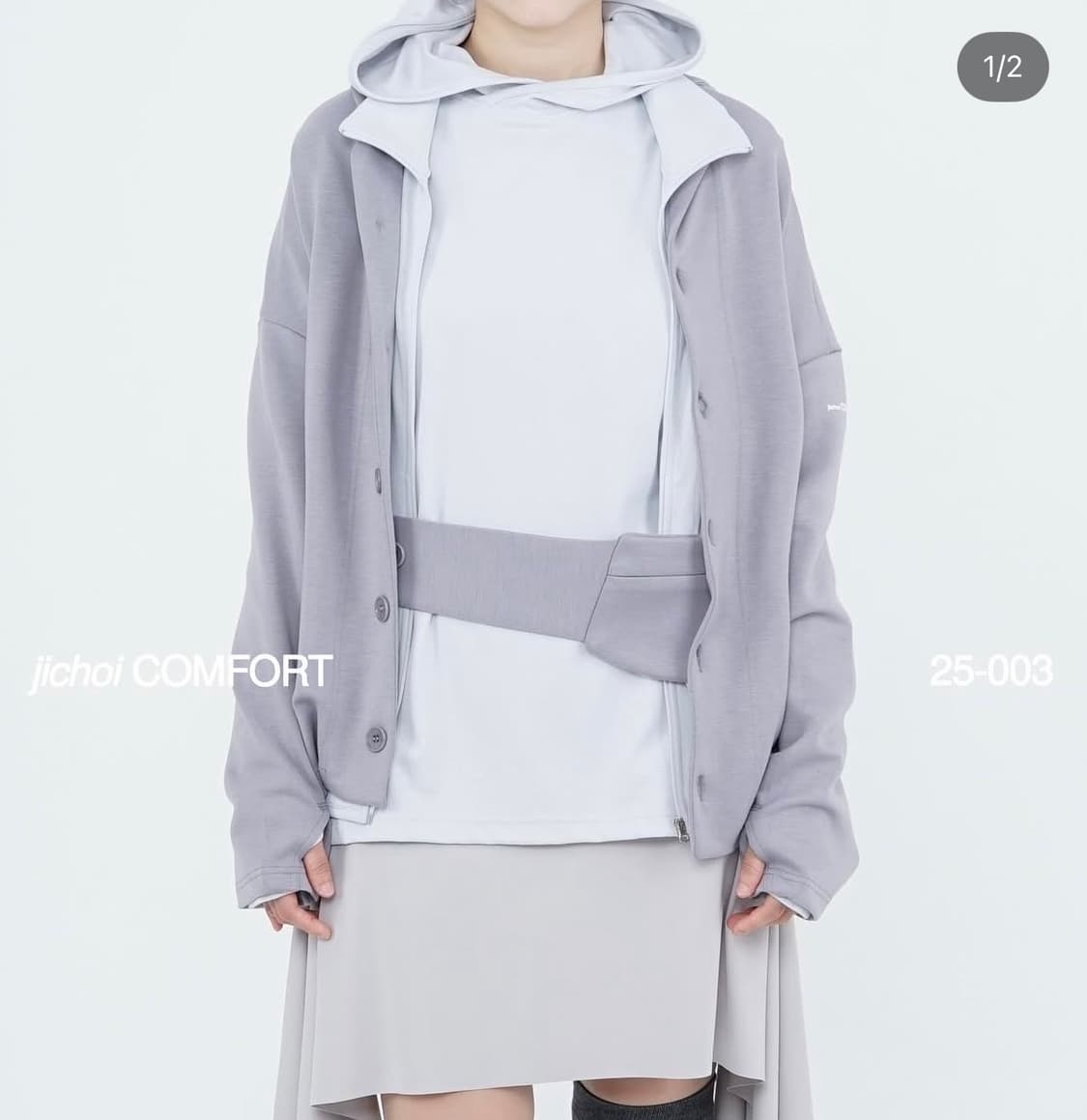jichoi 25-003 EASY JACKET (LIGHT grey)  상품이미지1
