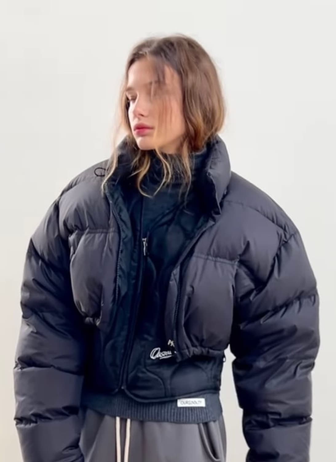 아우어솔티 덕다운 숏패딩 상품이미지2