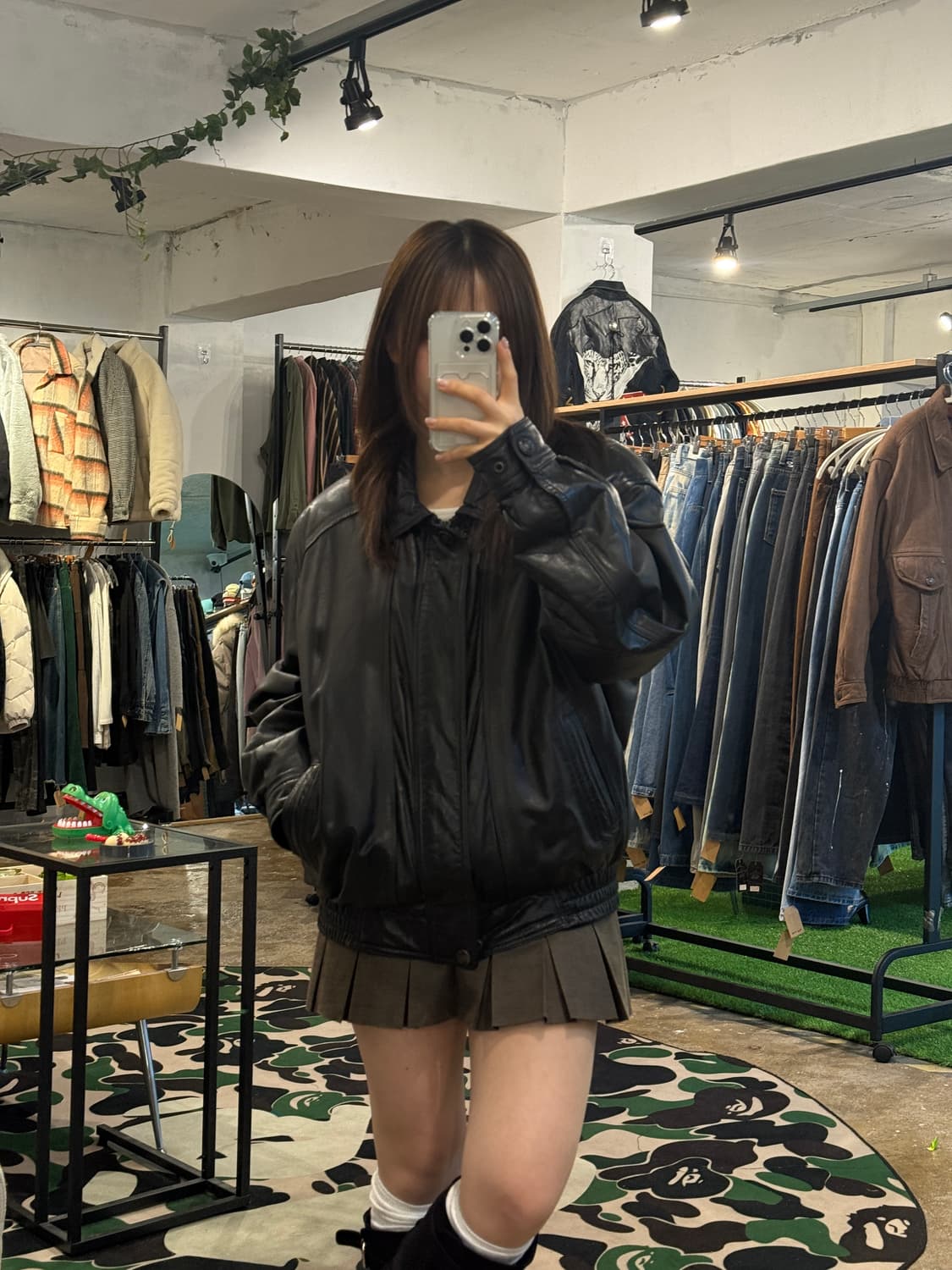 빈티지 가죽 자켓(조끼 안감 탈착0) 상품이미지4