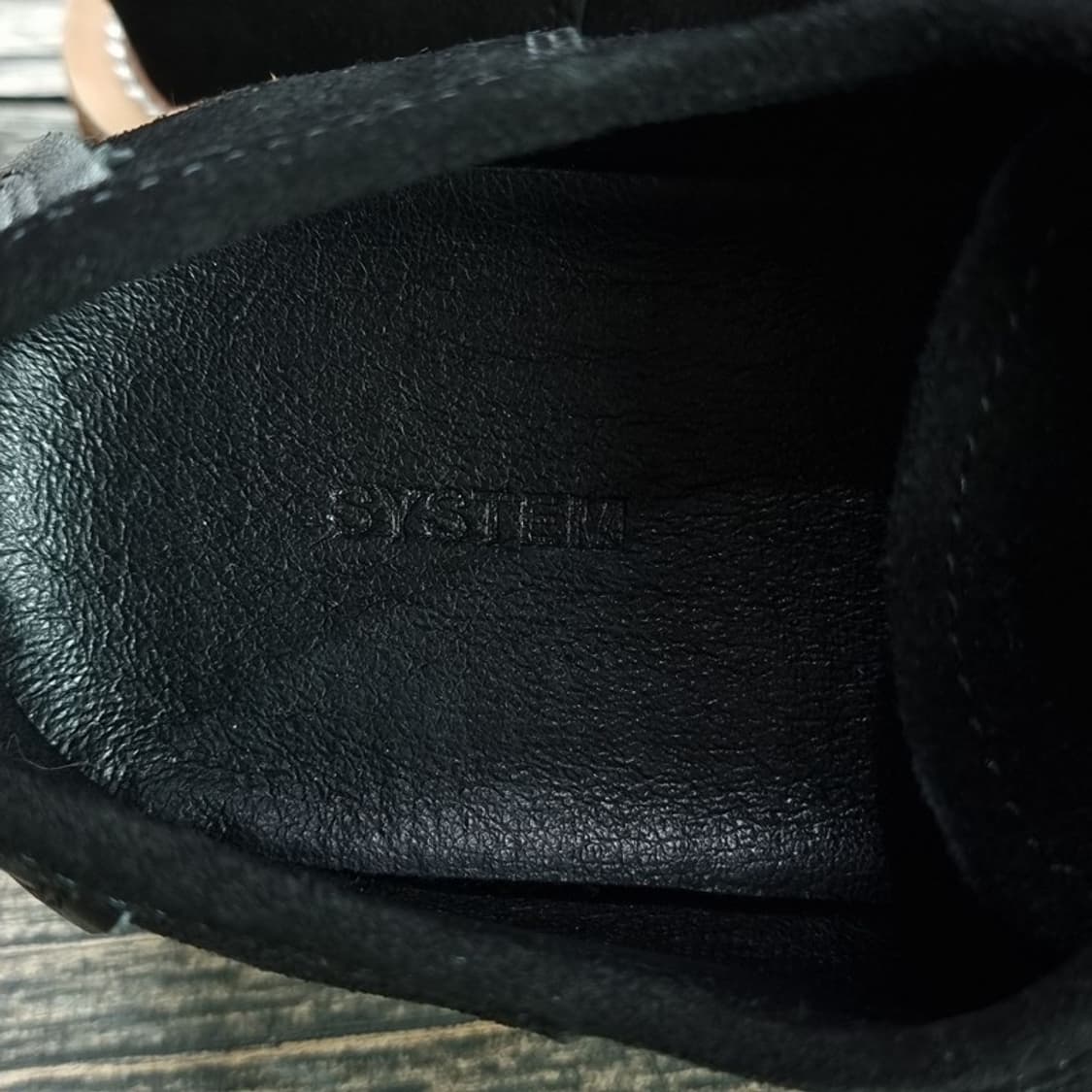 [시스템옴므] 크레페솔 스웨이드 모카 슈즈 블랙 M18158 상품이미지9