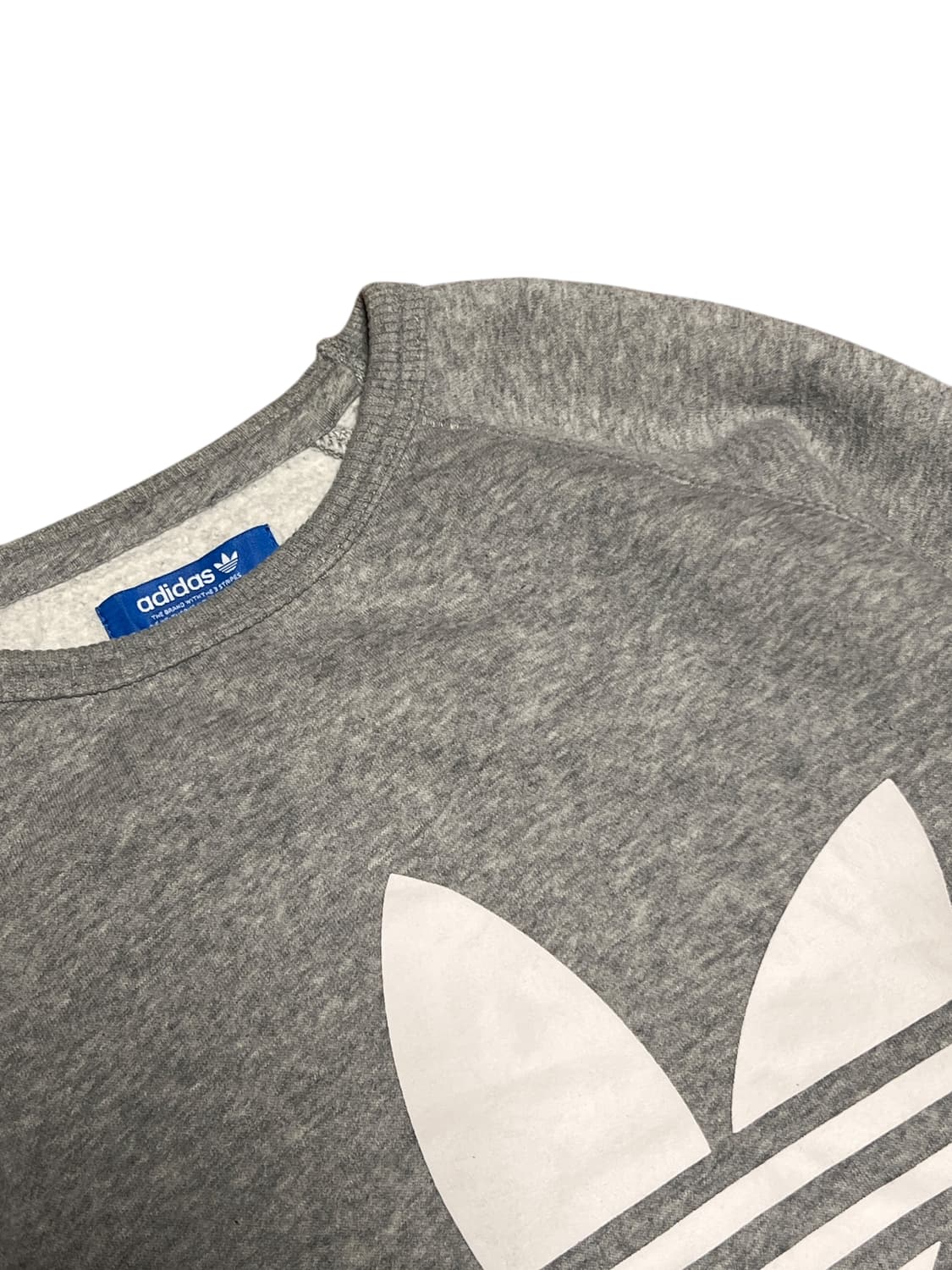 아디다스 트레포일 빅로고 기모 맨투맨 95 그레이 상품이미지2