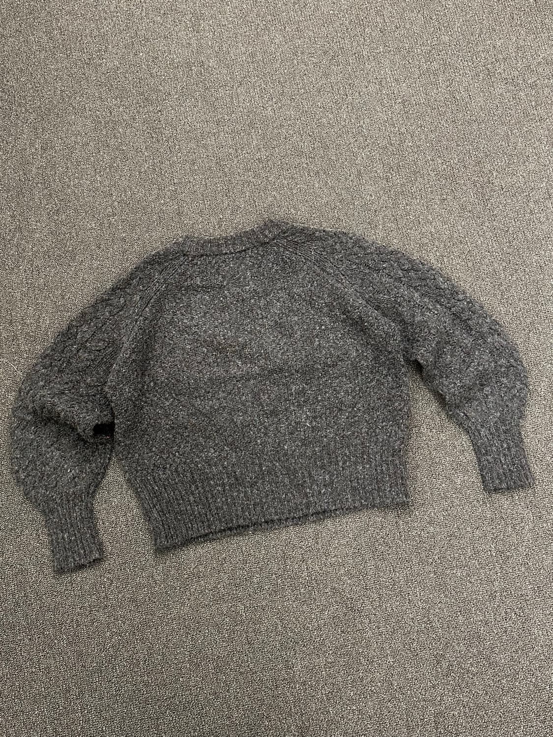 OS)SO 빈티지 여성 크롭 울 스웨터 상품이미지3