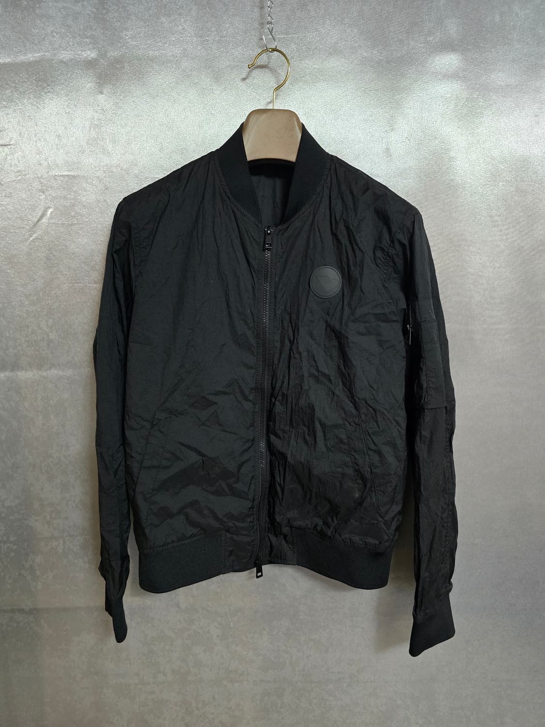 플랙 블랙 봄버 자켓 상품이미지1