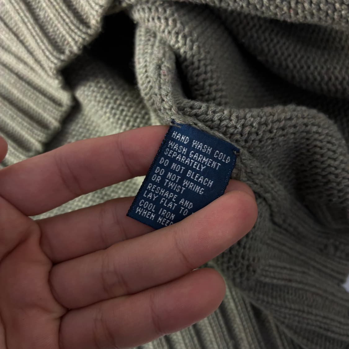 Polo  폴로 랄프로렌 자수 코튼 카키 니트   상품이미지5