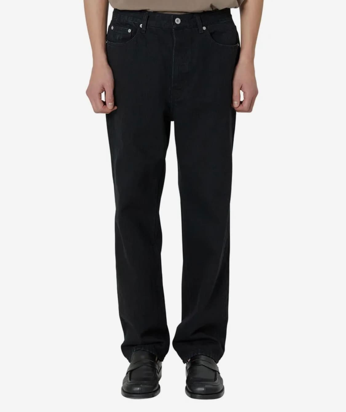 브라운야드 레귤러 데님 팬츠 5 사이즈 새상품급 블랙 상품이미지2