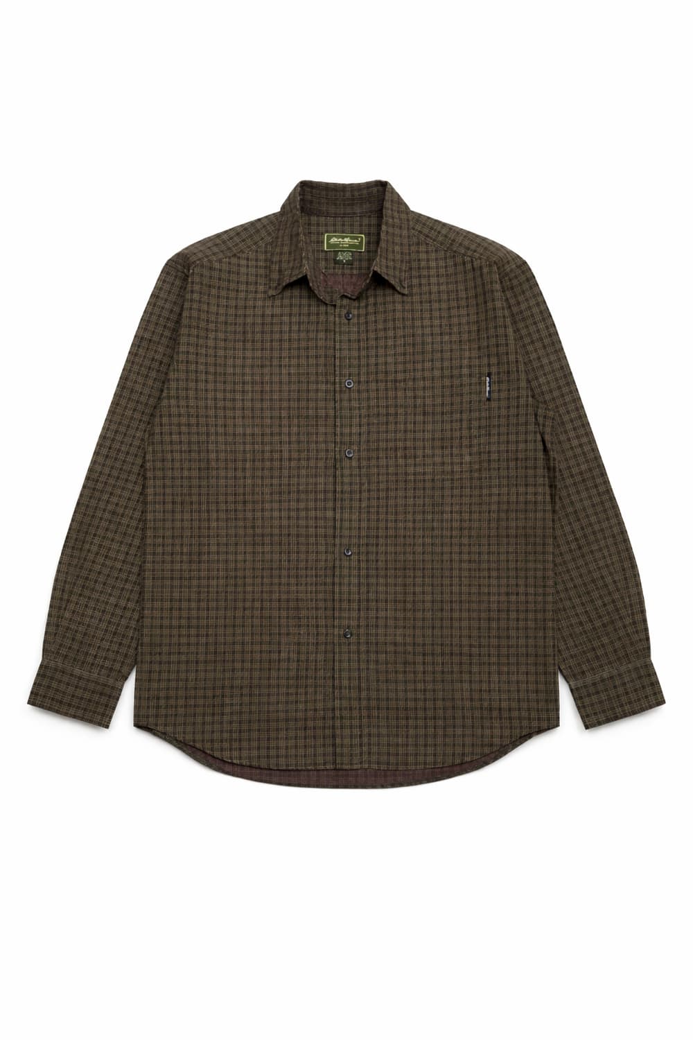 JPN 00s 일본빈티지 Y2K 에디바우어 브라운 빈티지 체크 셔츠 상품이미지1