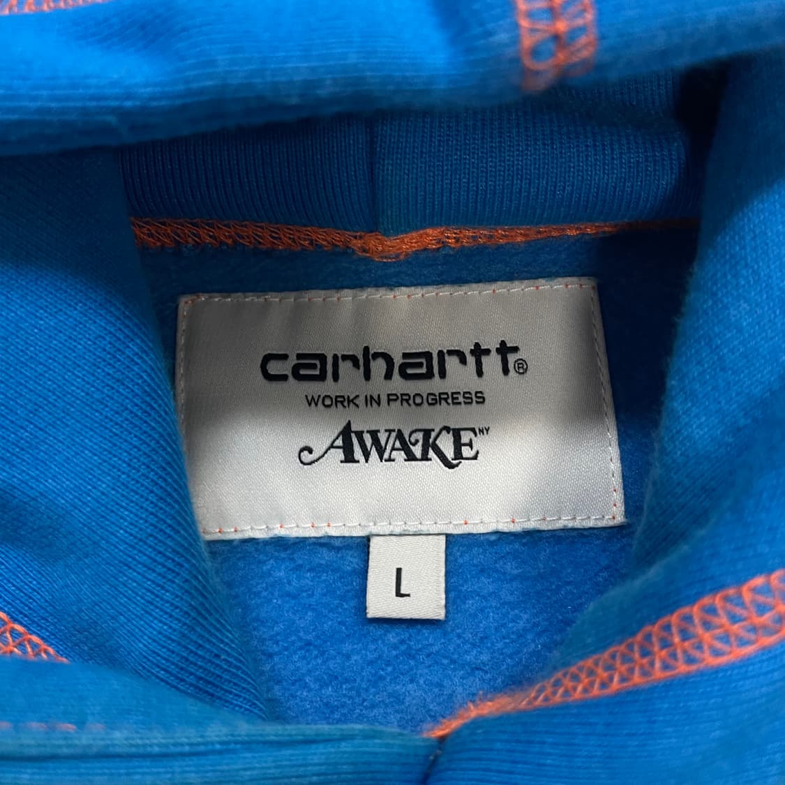 칼하트 Carhartt wip x Awake 뉴욕 후드티 블루 상품이미지4