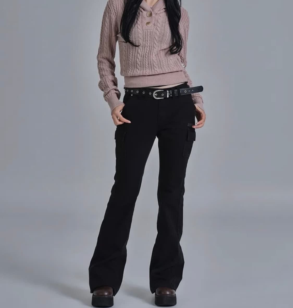 애즈온 MINUTES CARGO PANTS BLACK S 상품이미지1