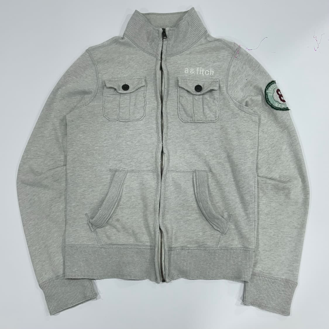 Abercrombie 아베크롬비 a&fitch 멜란지 집업자켓 상품이미지3