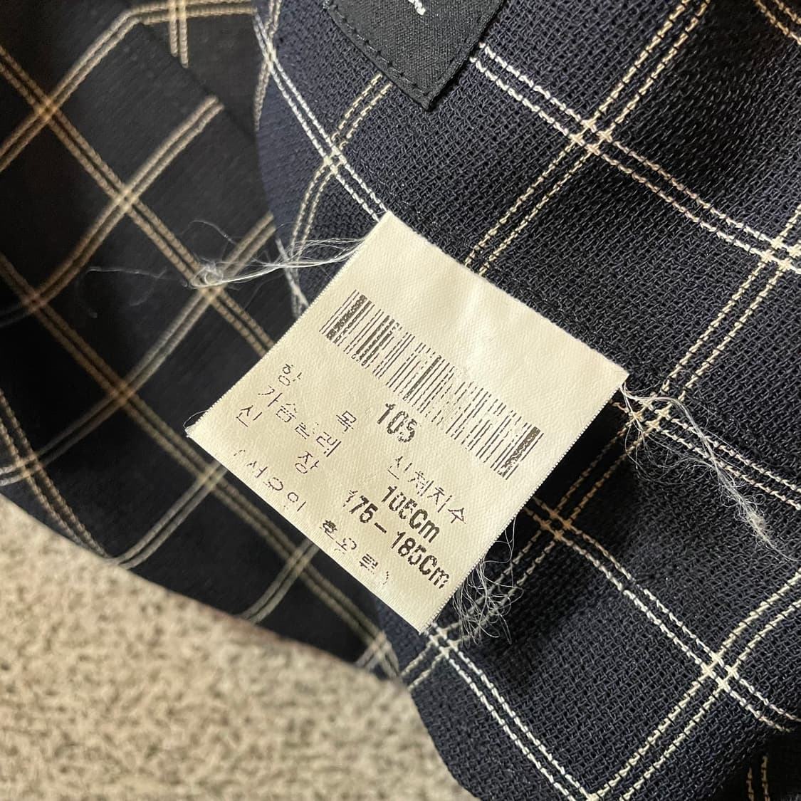 입생로랑 체크 블루종 상품이미지4