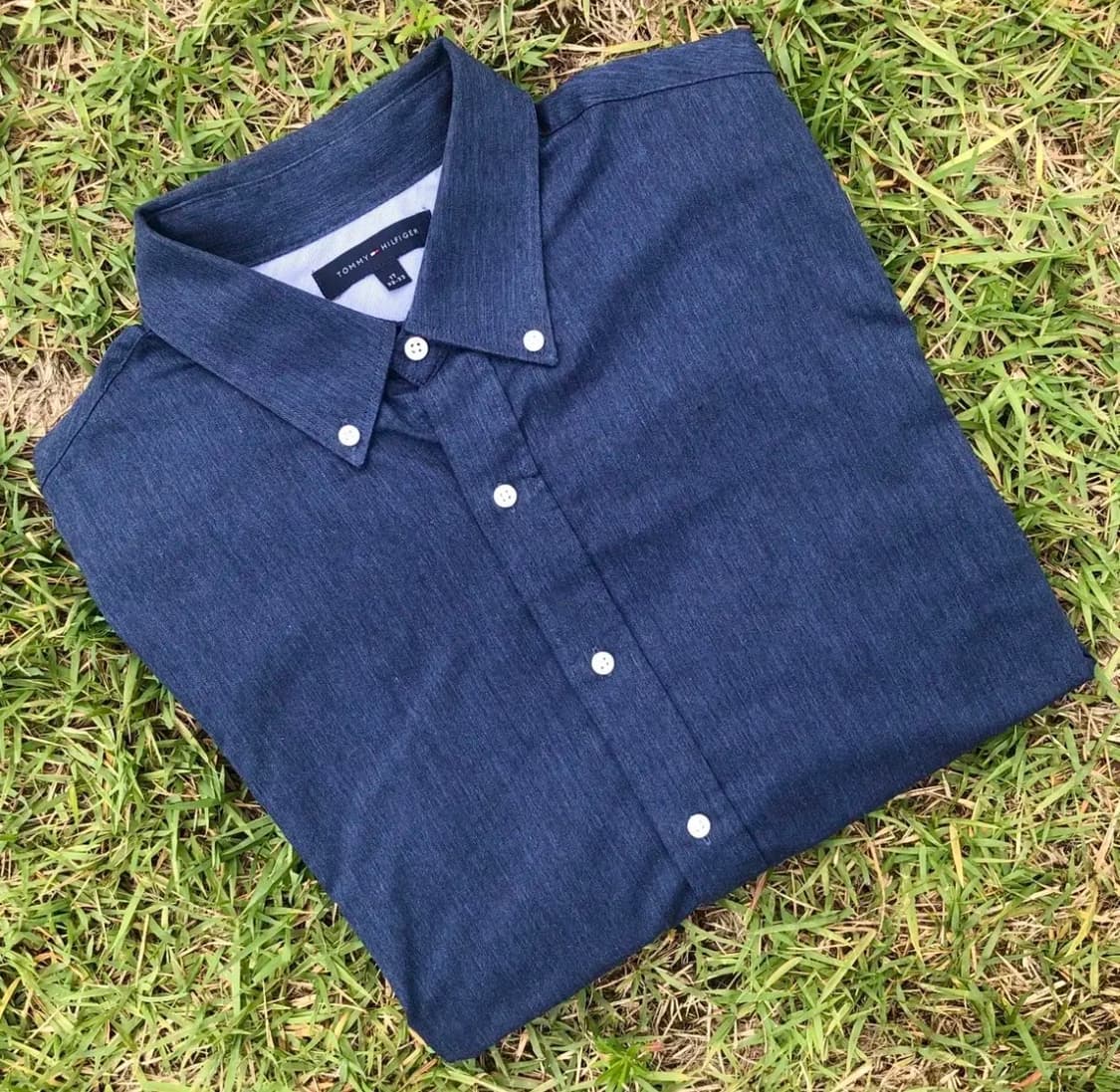 Tommy Holfiger Solid Shirt (Navy) 상품이미지1
