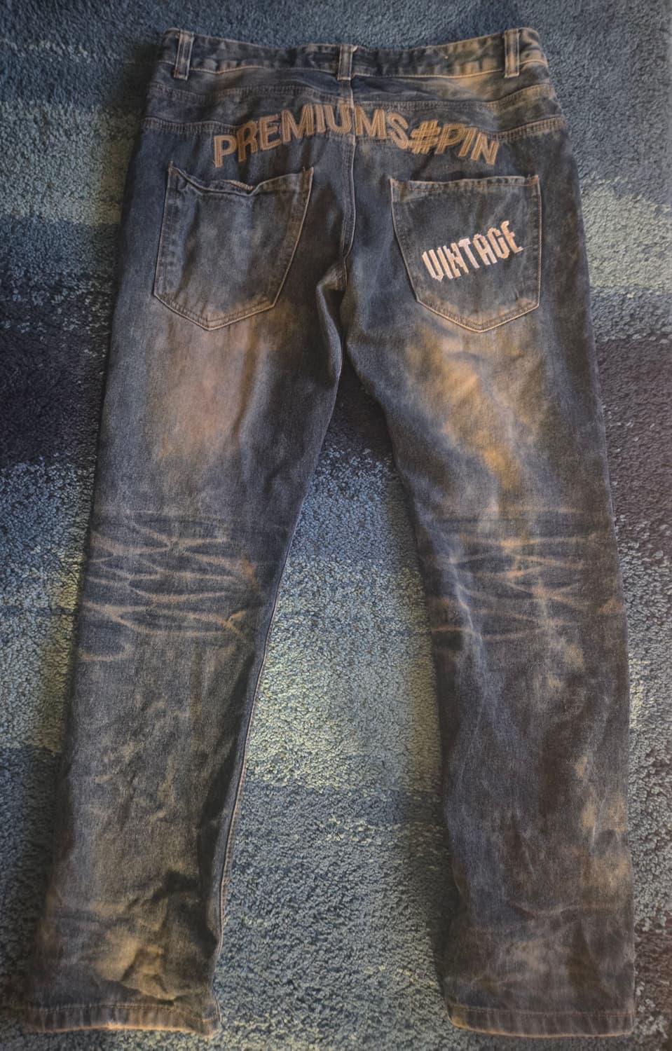 SHARPIN 데님 SUPERIOR 퀄리티데님 34사이즈 찢청 워싱 상품이미지4