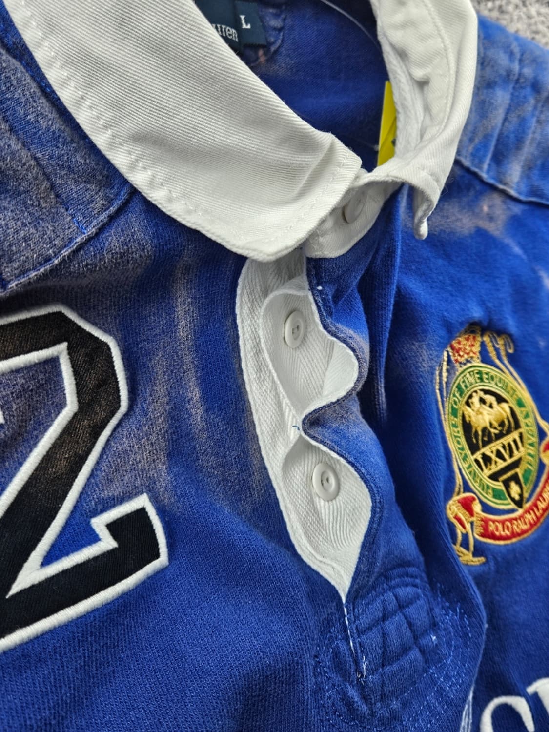 폴로랄프로렌 다잉 워시드 커스텀 럭비 티셔츠 ( L ) / 10995 상품이미지10