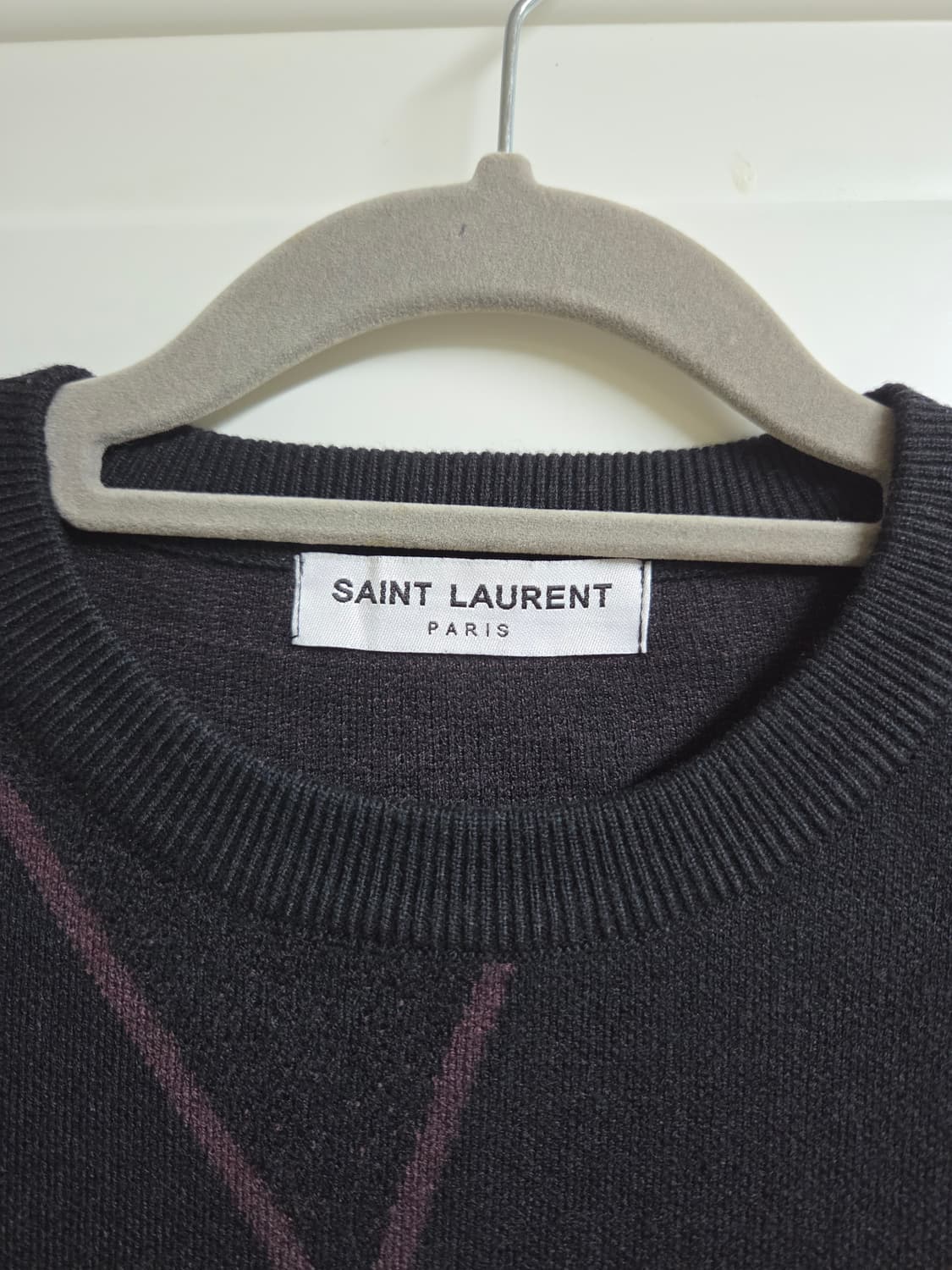 생로랑 블랙 울스웨터 니트 입니다 상품이미지3