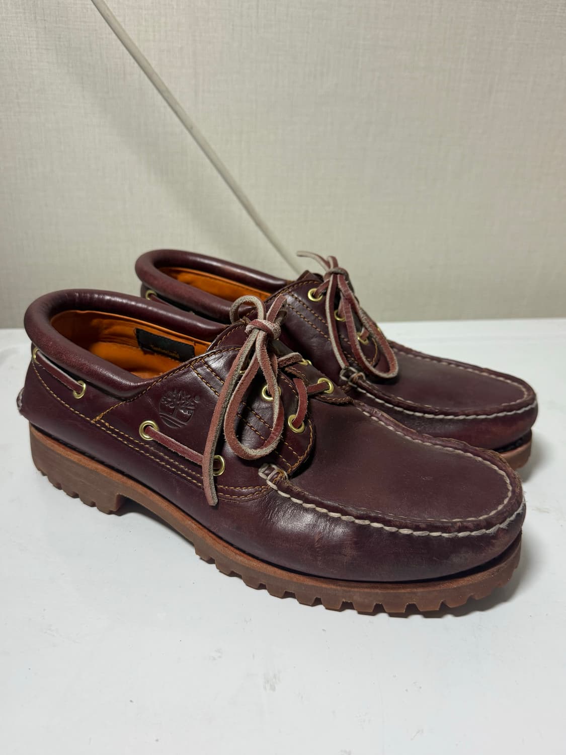 팀버랜드 보트슈즈 버건디 270 상품이미지1