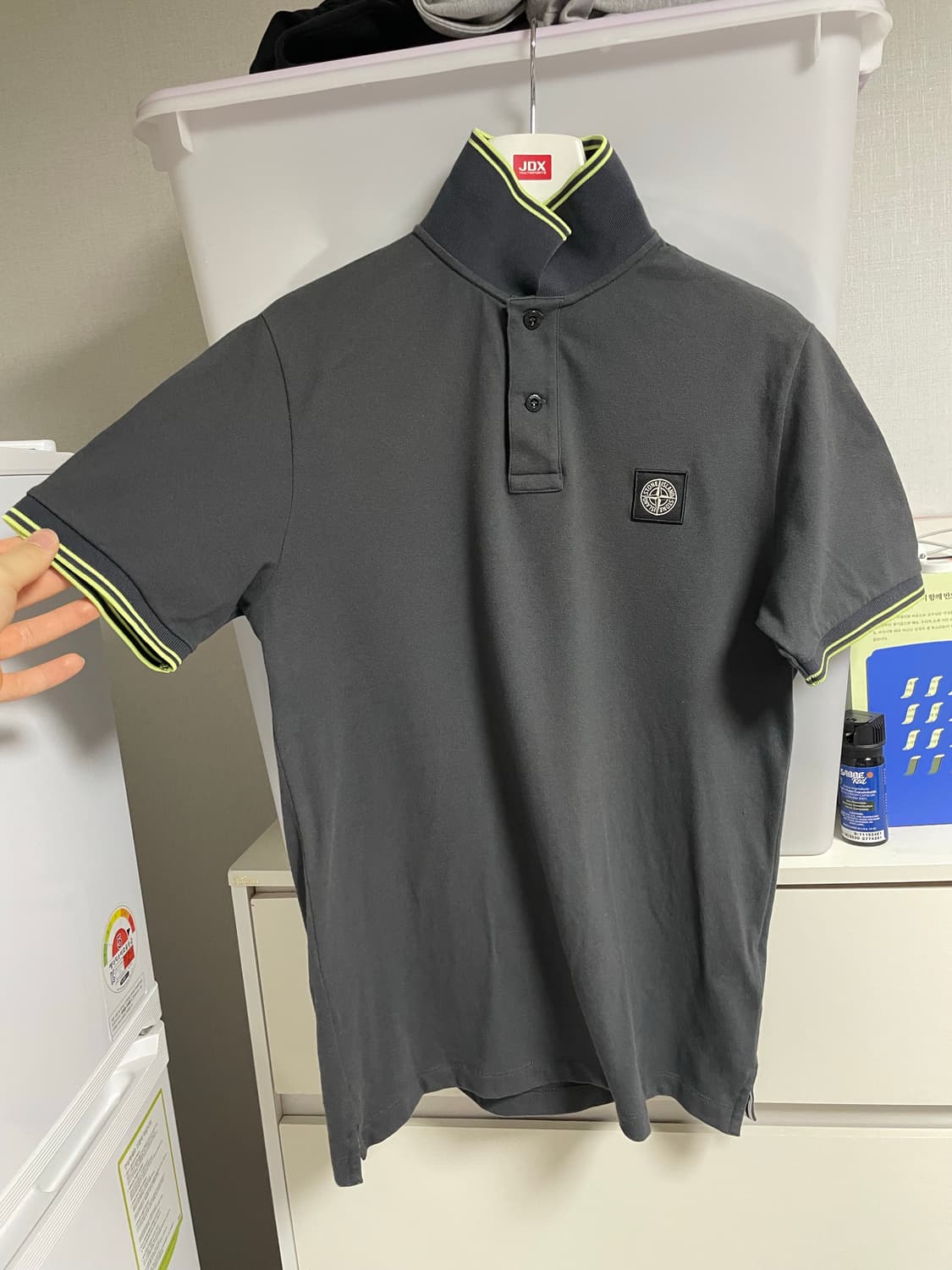 새상품급 스톤아일랜드 PK카라반팔티 100-L 상품이미지1