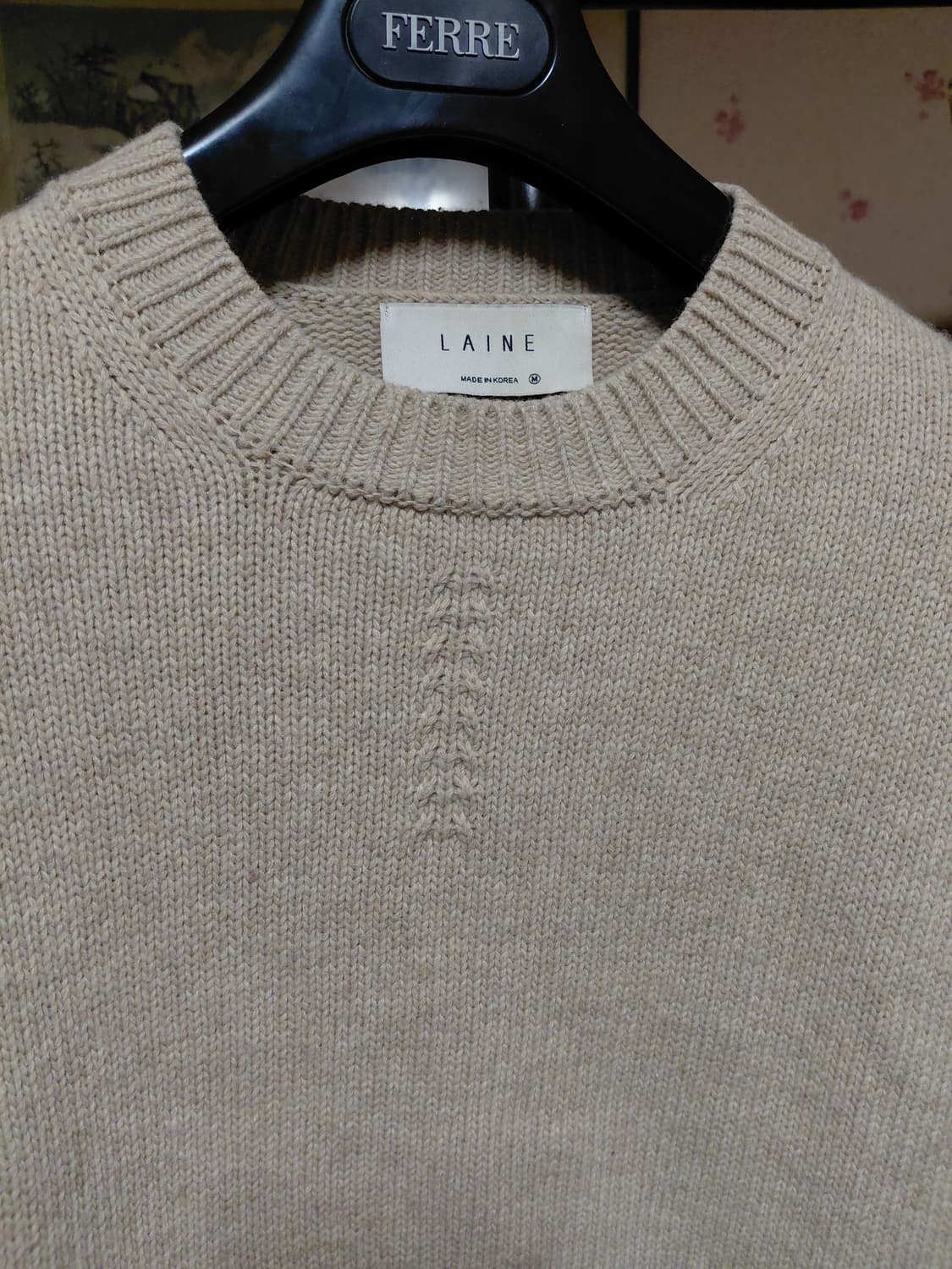 [LAINE]램스울 라운드넥 니트 M사이즈 상품이미지9