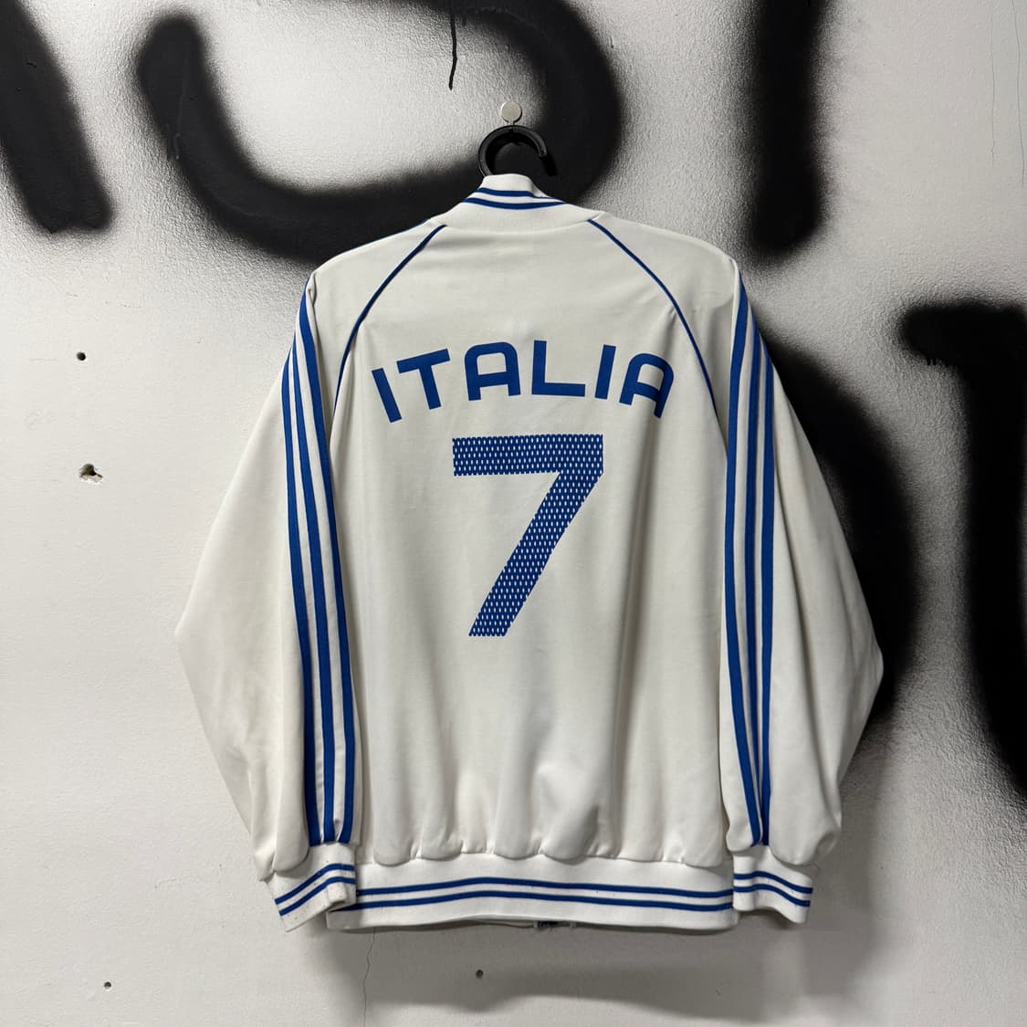 아디다스 이탈리아 델 피에로 국대 흰파 집업 져지 상품이미지2